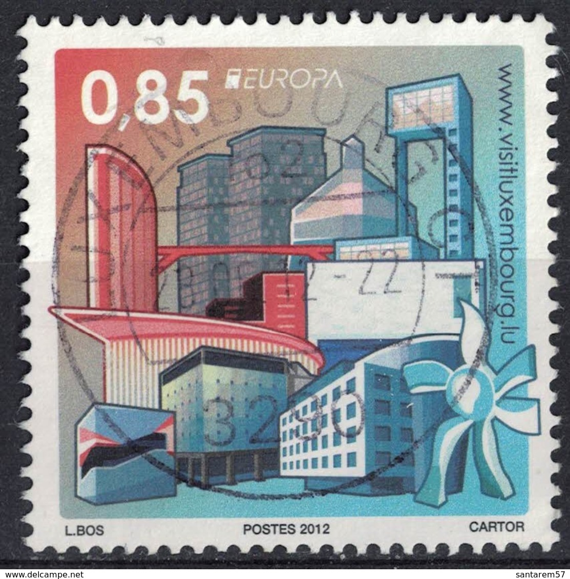 Luxembourg 2012 Oblitéré Rond Used Europa Www.visitluxembourg.lu SU - Used Stamps