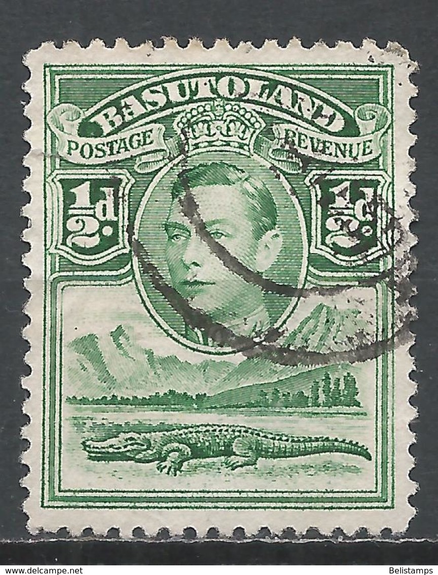 Basutoland 1938. Scott #18 (U) King George VI, Crocodile - 1933-1964 Colonie Britannique