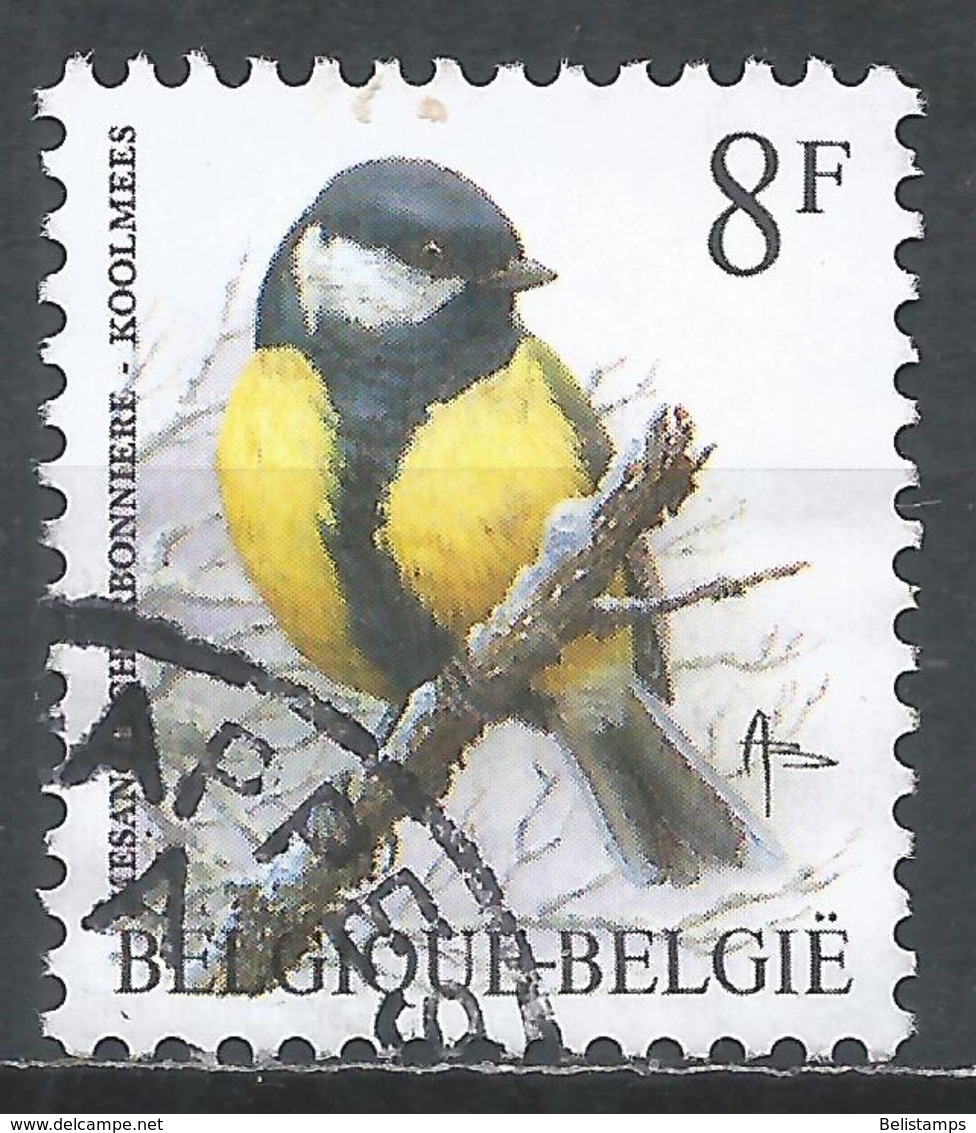 Belgium 1992. Scott #1443 (U) Mesange Charbonniere, Bird - Oblitérés