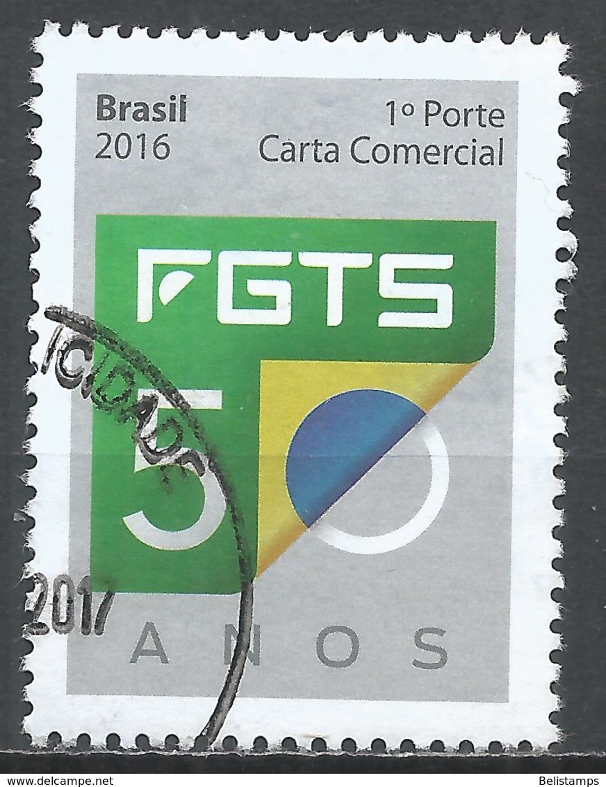 Brazil 2016. Scott #3341 (U) Employee's Severence Indemnity Fund ** Complet Set - Used Stamps
