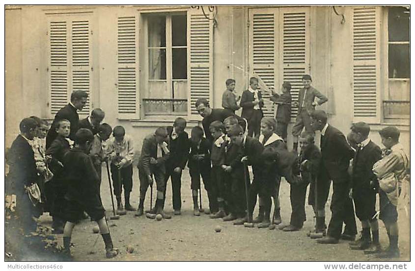 230818 - CARTE PHOTO - 93 COUBRON Colonie Du Rosaire Jeu De Croquet - Autres & Non Classés