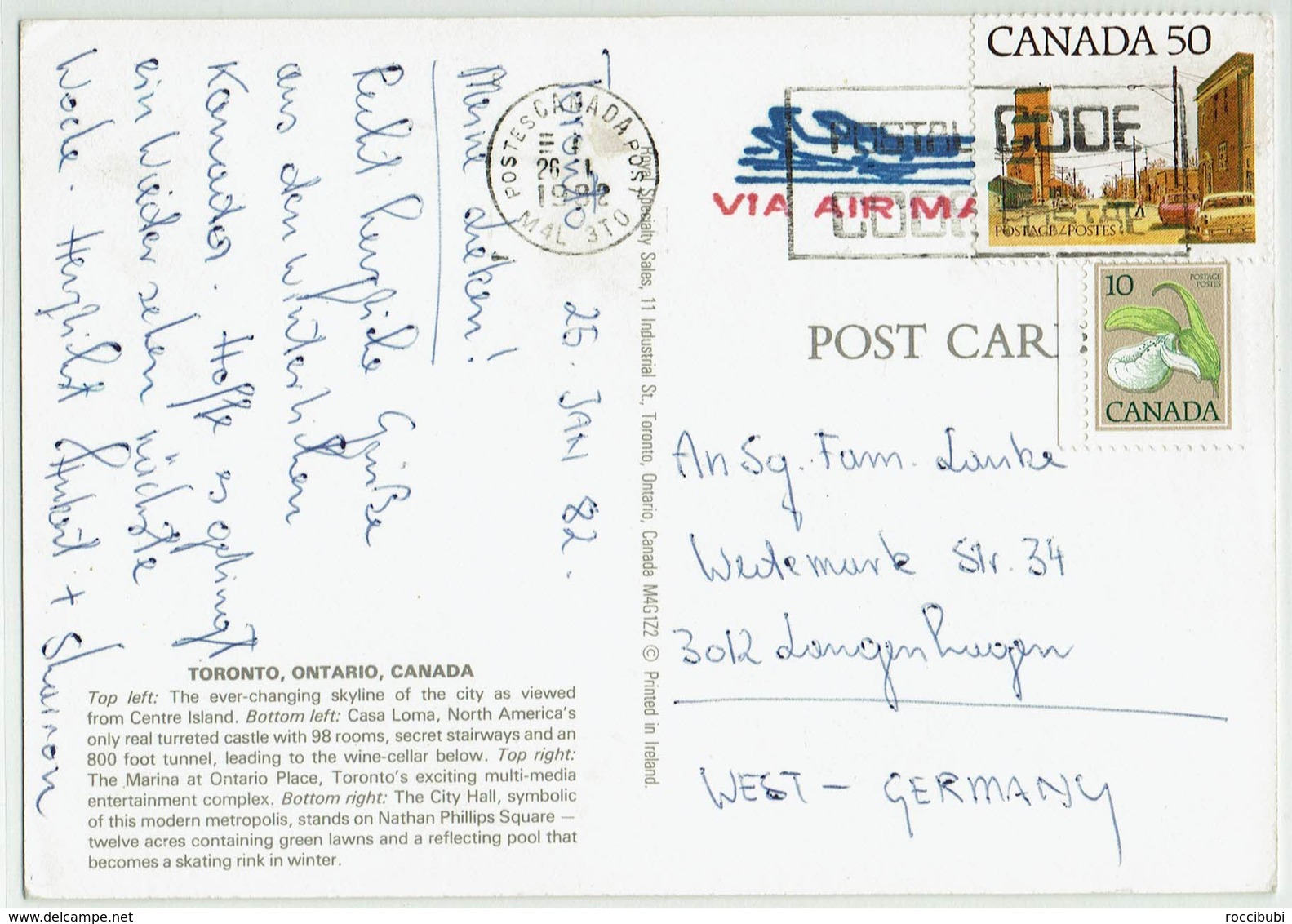 Toronto, Ontario, Canada - Cartes Modernes