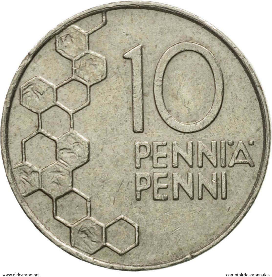 Monnaie, Finlande, 10 Pennia, 1991, TTB, Copper-nickel, KM:65 - Finlande