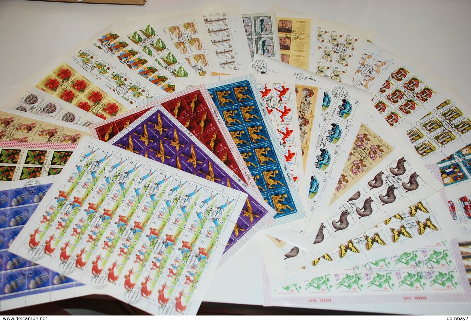 LARGE DEALER LOT Full SHEETS(30) SOCCER HOCKEY BUTTERFLY FLOWERS SHIP RUSSIA SOWJETUNION - Verzamelingen