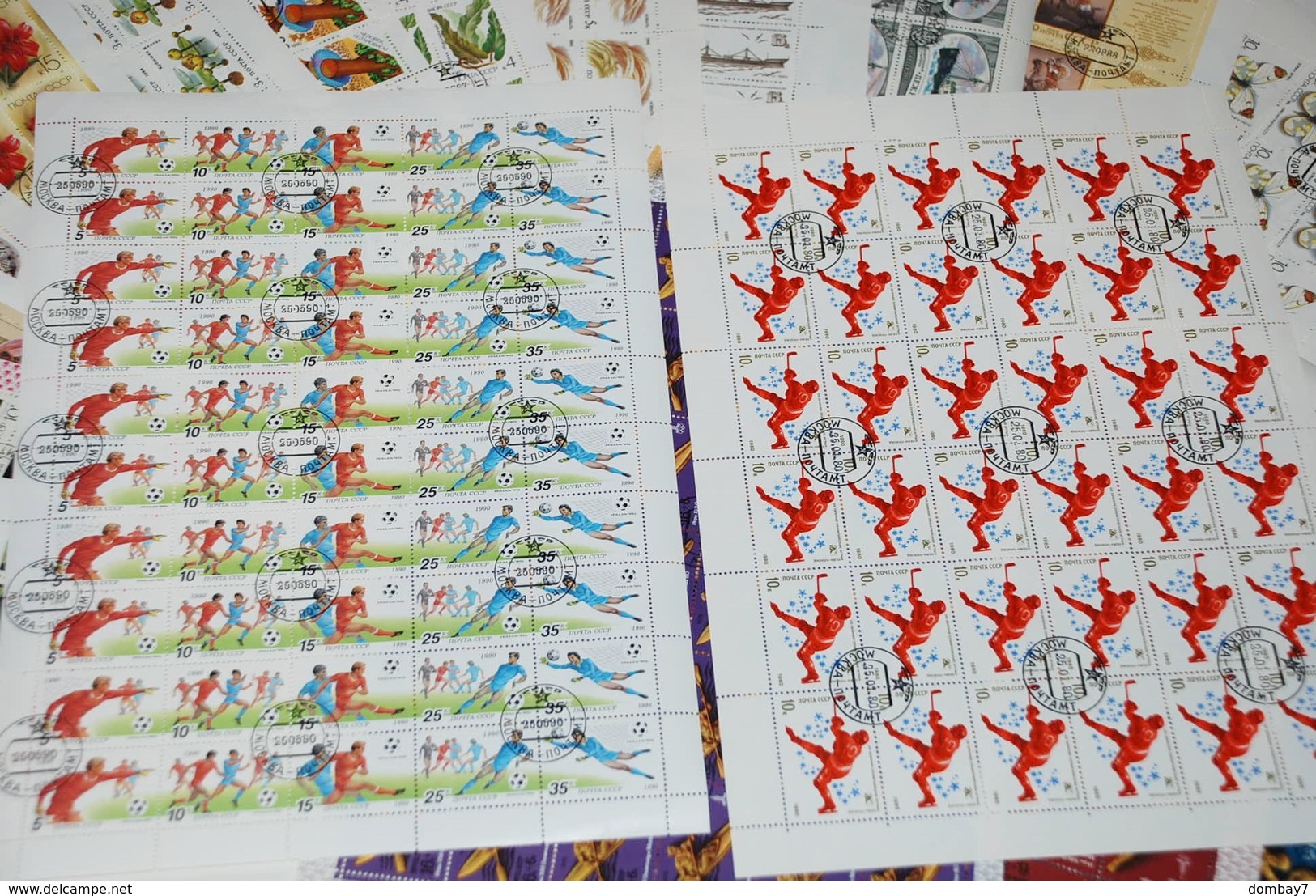 LARGE DEALER LOT Full SHEETS(30) SOCCER HOCKEY BUTTERFLY FLOWERS SHIP RUSSIA SOWJETUNION - Collezioni