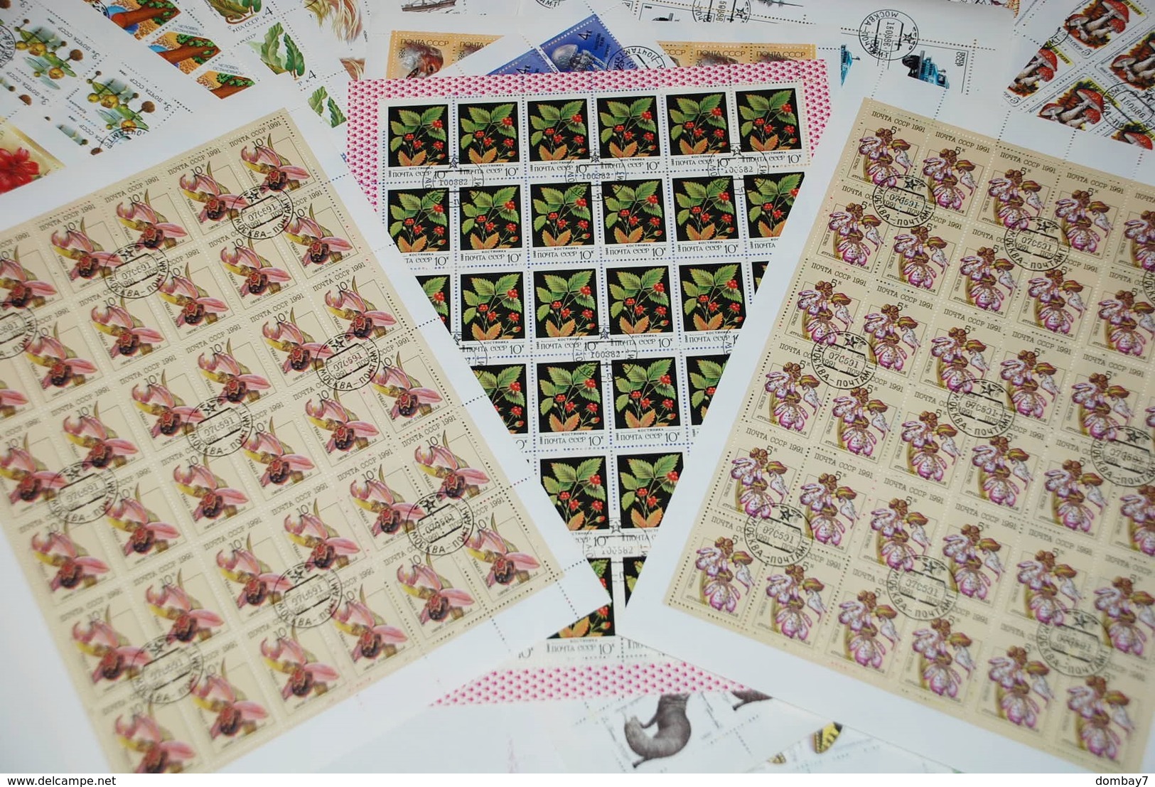 LARGE DEALER LOT Full SHEETS(30) SOCCER HOCKEY BUTTERFLY FLOWERS SHIP RUSSIA SOWJETUNION - Collezioni