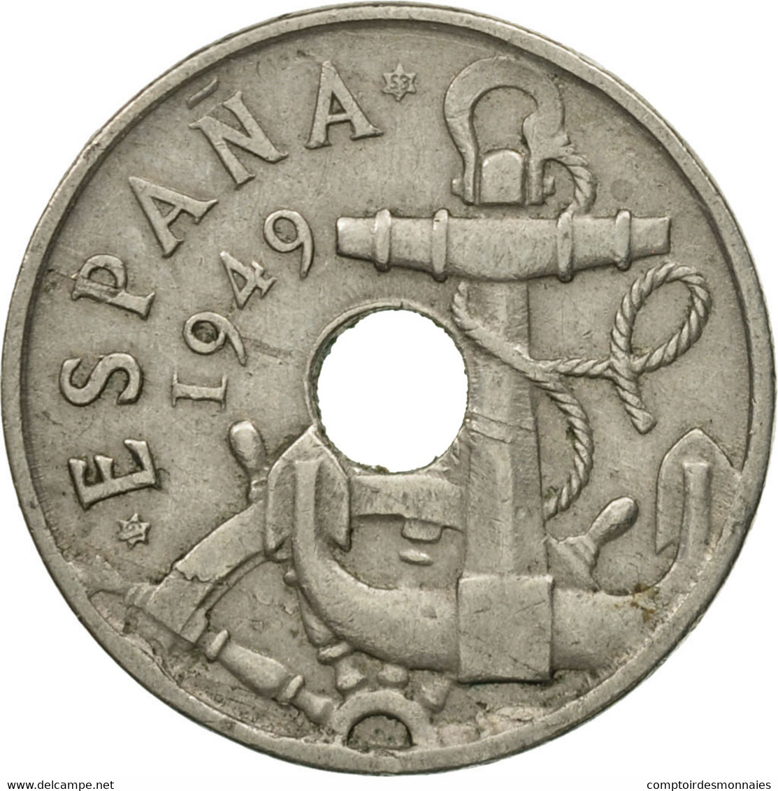 Monnaie, Espagne, Francisco Franco, Caudillo, 50 Centimos, 1953, TB+ - 50 Centesimi