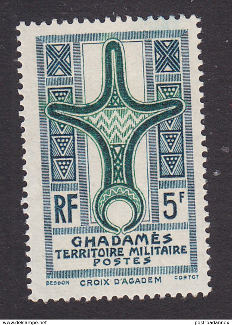 Fezzan, Scott #3N2, Mint Hinged, Cross Of Agadem, Issued 1949 - Ongebruikt