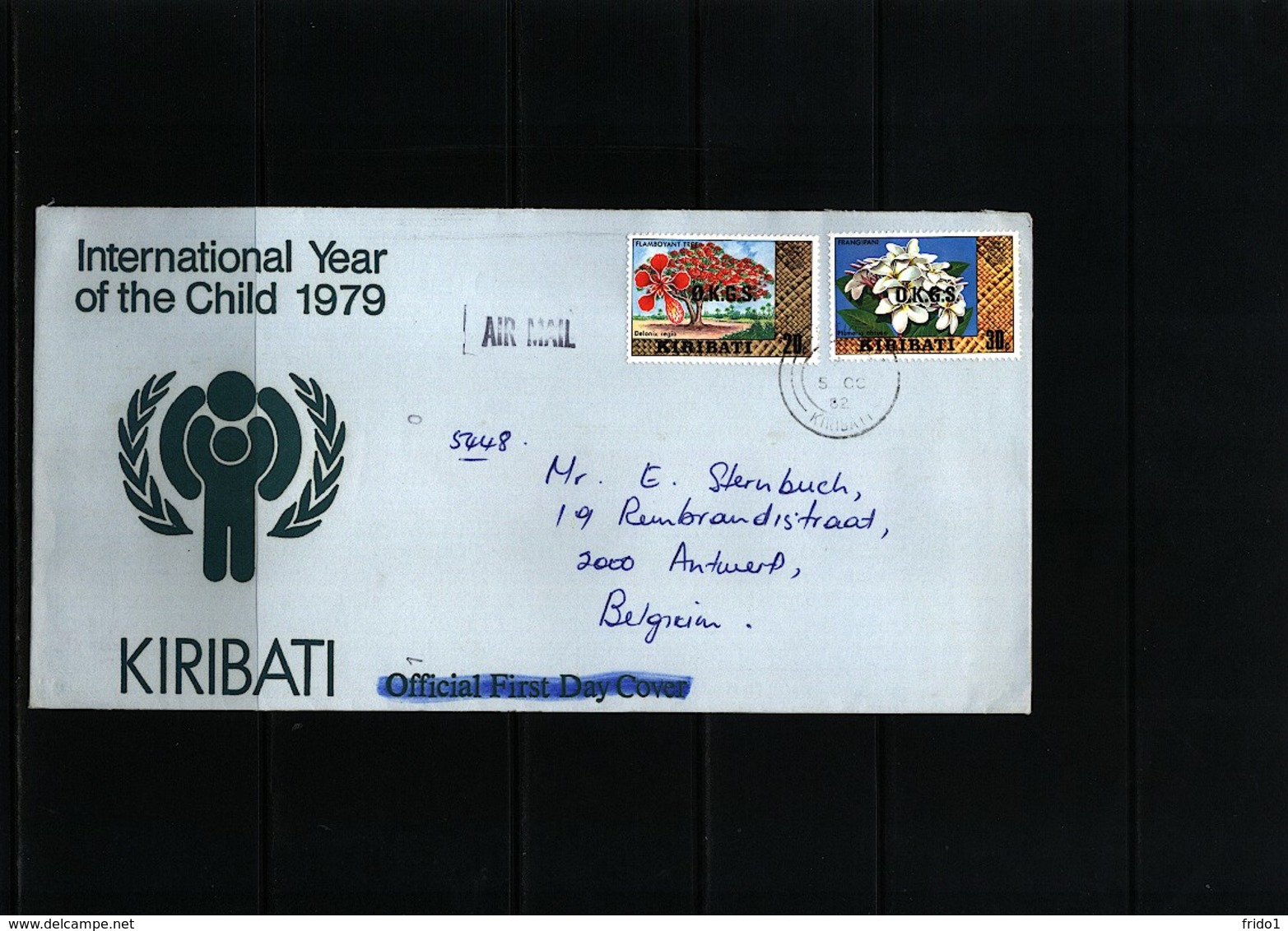 Kiribati Interesting Airmail Letter - Kiribati (1979-...)