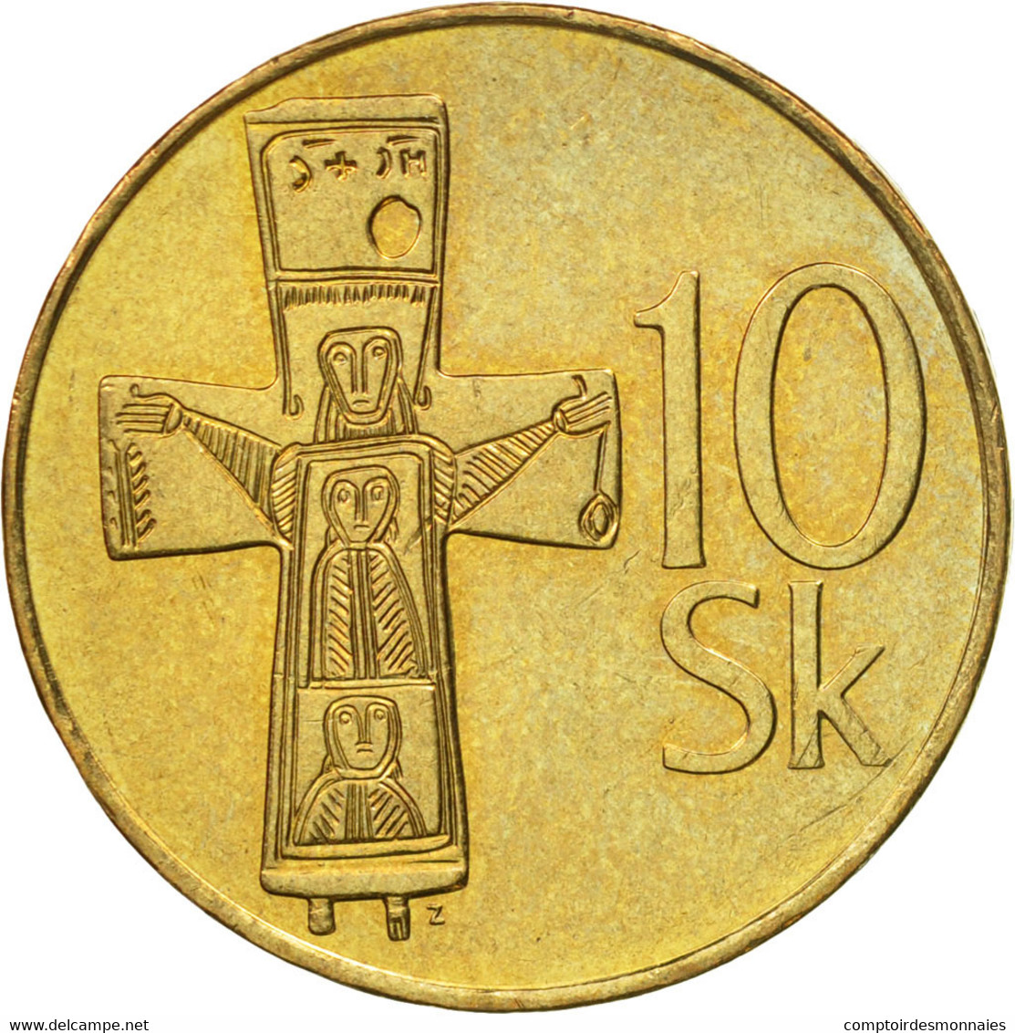 Monnaie, Slovaquie, 10 Koruna, 2003, TTB+, Aluminum-Bronze, KM:11 - Slovaquie