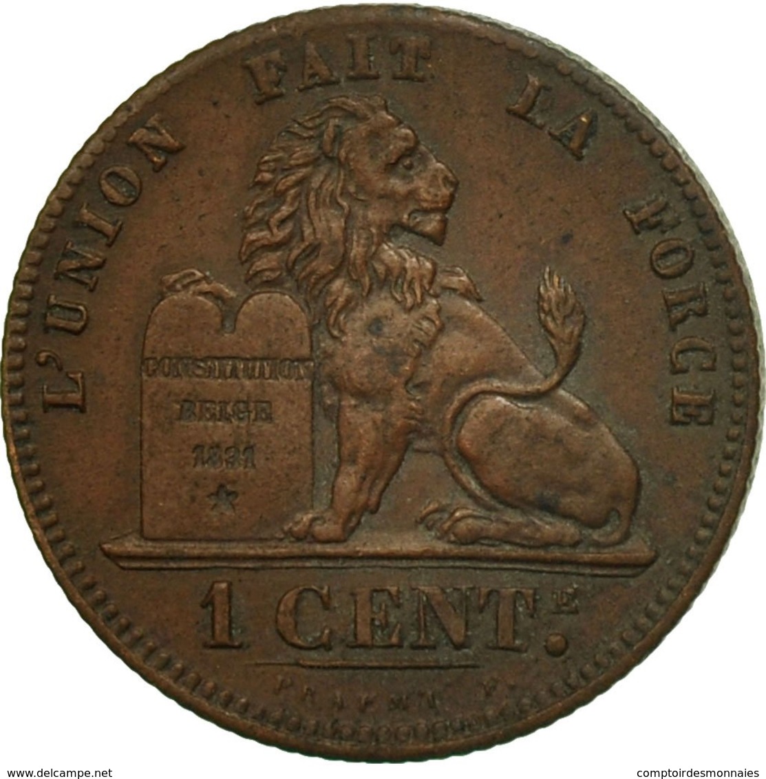 Monnaie, Belgique, Leopold II, Centime, 1869, TTB, Cuivre, KM:33.1 - 1 Centime