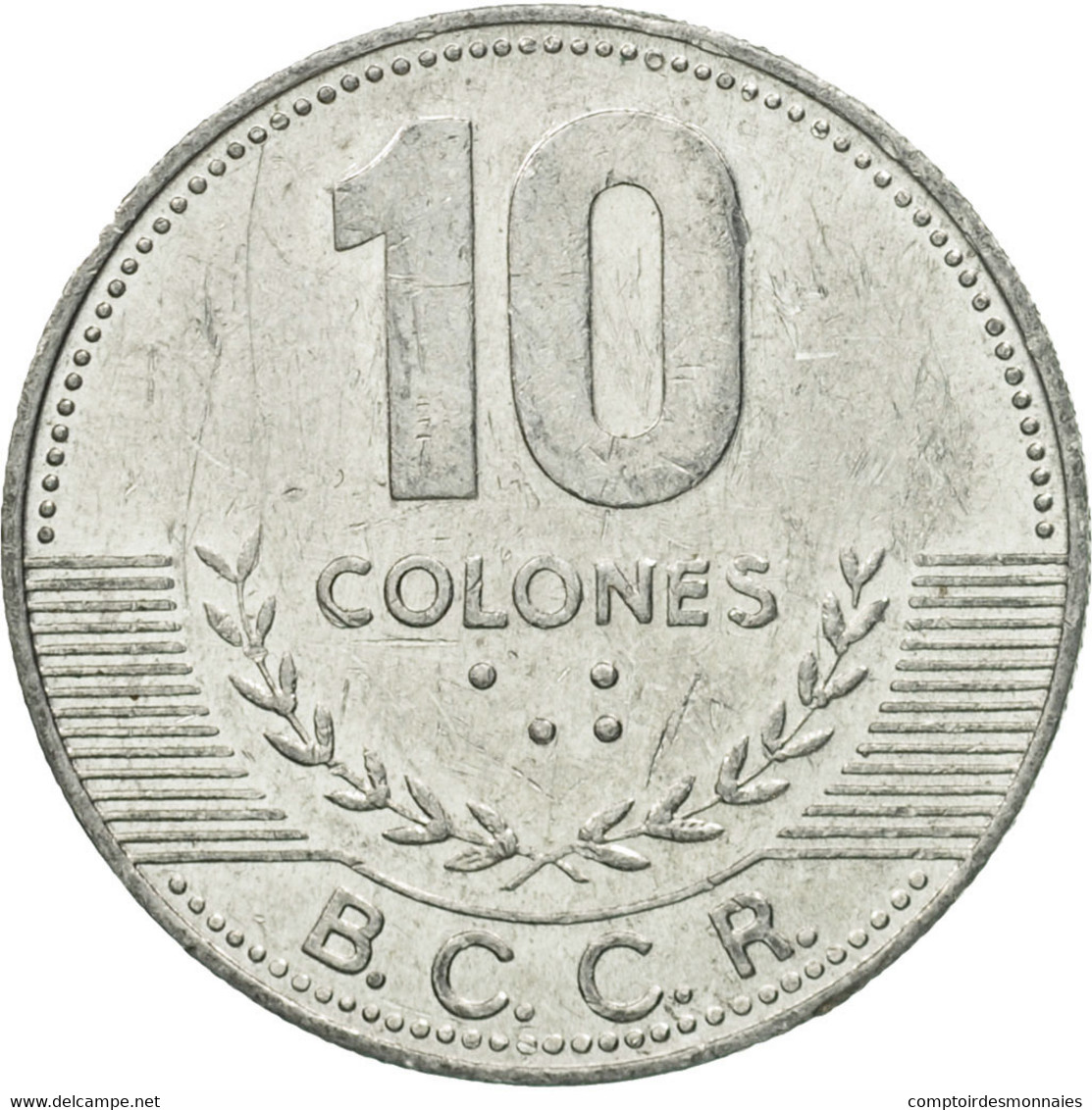 Monnaie, Costa Rica, 10 Colones, 2005, TTB+, Aluminium, KM:228b - Costa Rica