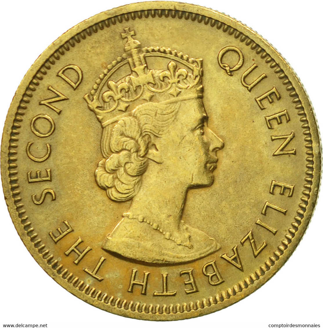 Monnaie, Hong Kong, Elizabeth II, 10 Cents, 1974, TTB, Nickel-brass, KM:28.3 - Hong Kong