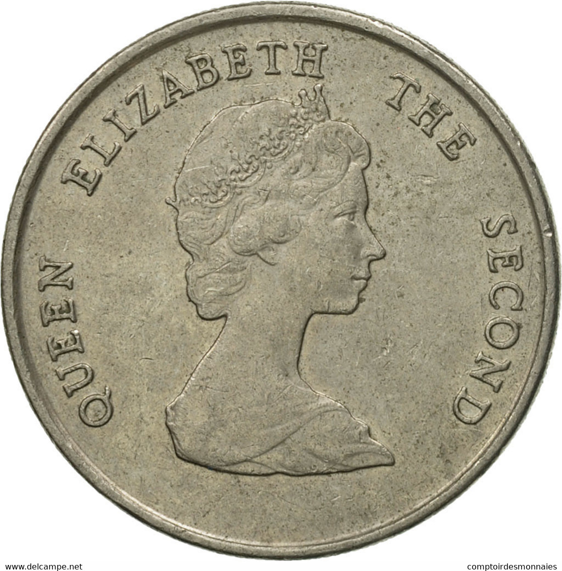 Monnaie, Etats Des Caraibes Orientales, Elizabeth II, 25 Cents, 1997, TTB - Caraïbes Orientales (Etats Des)