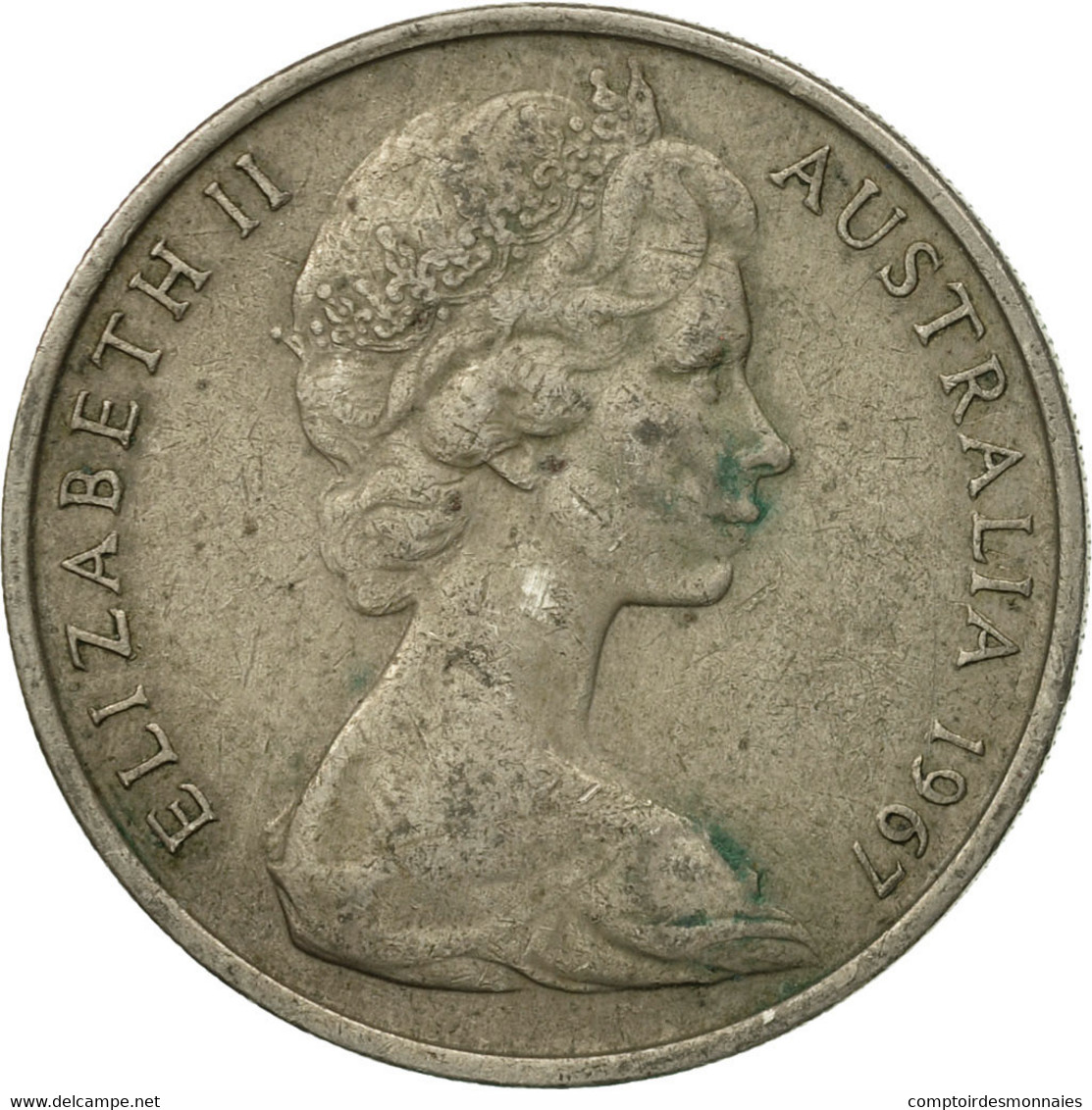 Monnaie, Australie, Elizabeth II, 20 Cents, 1967, TB, Copper-nickel, KM:66 - 20 Cents