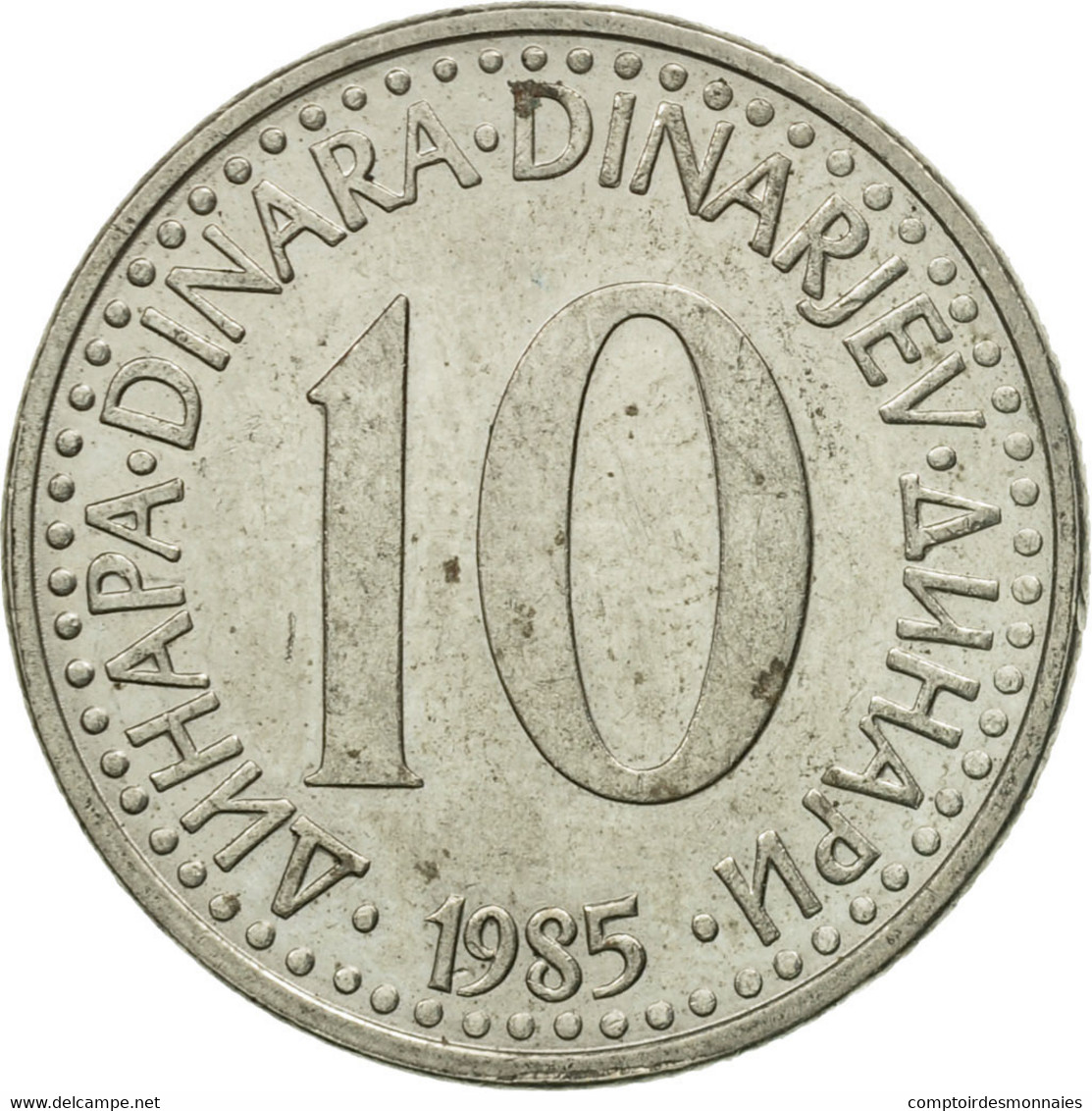 Monnaie, Yougoslavie, 10 Dinara, 1985, TB+, Copper-nickel, KM:89 - Yugoslavia