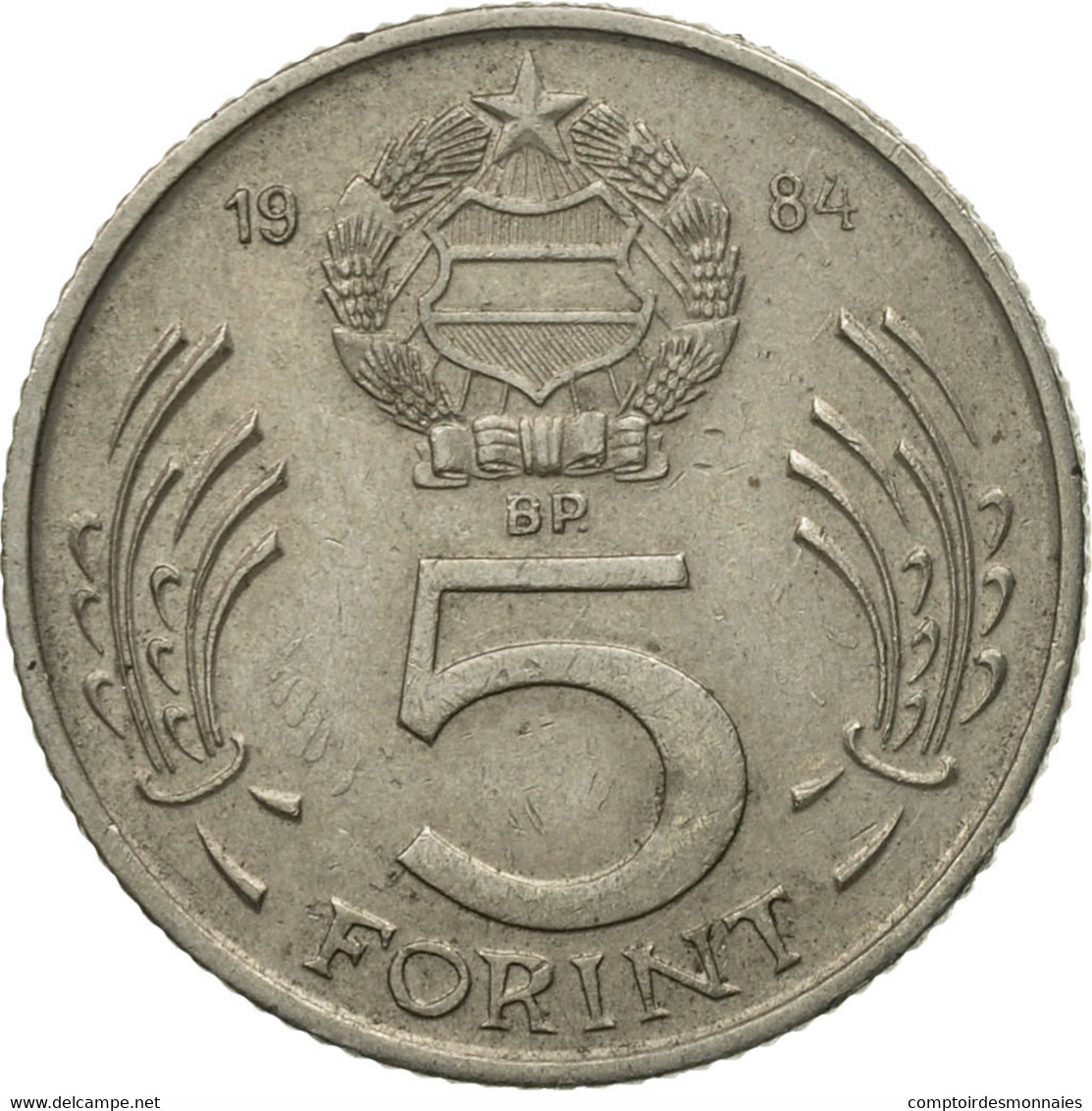 Monnaie, Hongrie, 5 Forint, 1984, Budapest, TB+, Copper-nickel, KM:635 - Hongrie