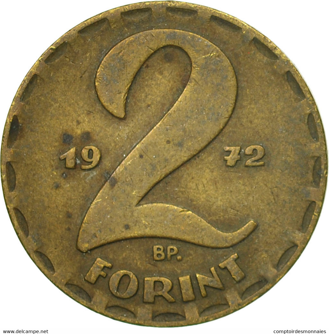 Monnaie, Hongrie, 2 Forint, 1972, Budapest, TB+, Laiton, KM:591 - Hongrie