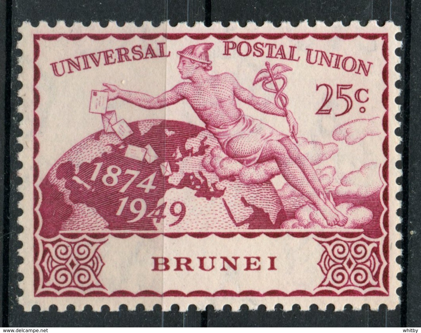 Brunei 1949 25c Universal Postal Union Issue #81  MNH - Brunei (...-1984)