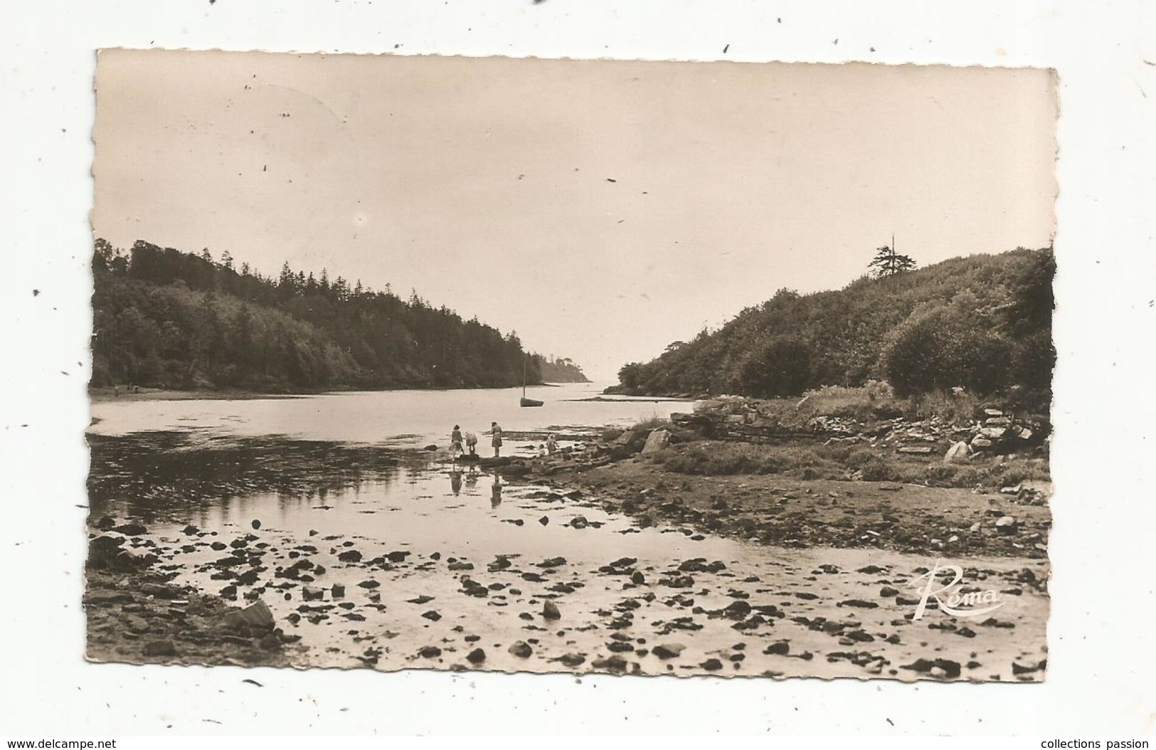 Cp ,29 , La Forêt De FOUESNANT ,  L'anse De SAINT LAURENT , Voyagée , Ed. Comptoir De L'Ouest - Fouesnant