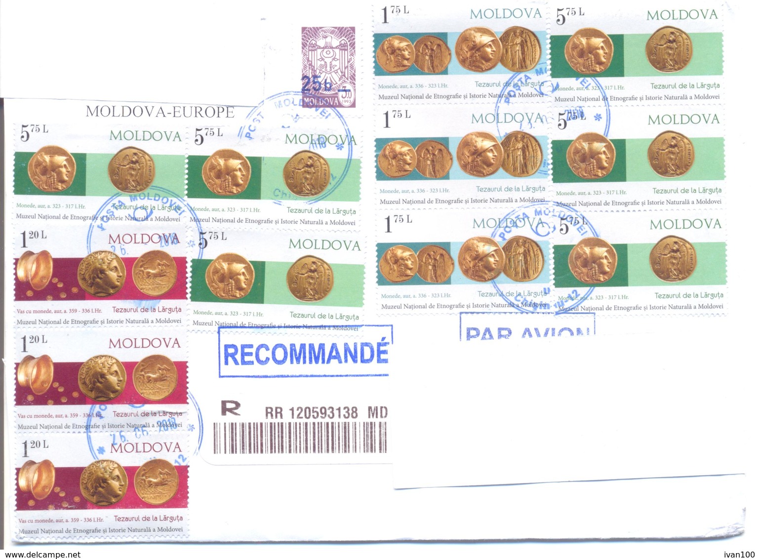 2018. Moldova, The Letter Sent By Registered Air-mail Post To Lithuania - Lithuania