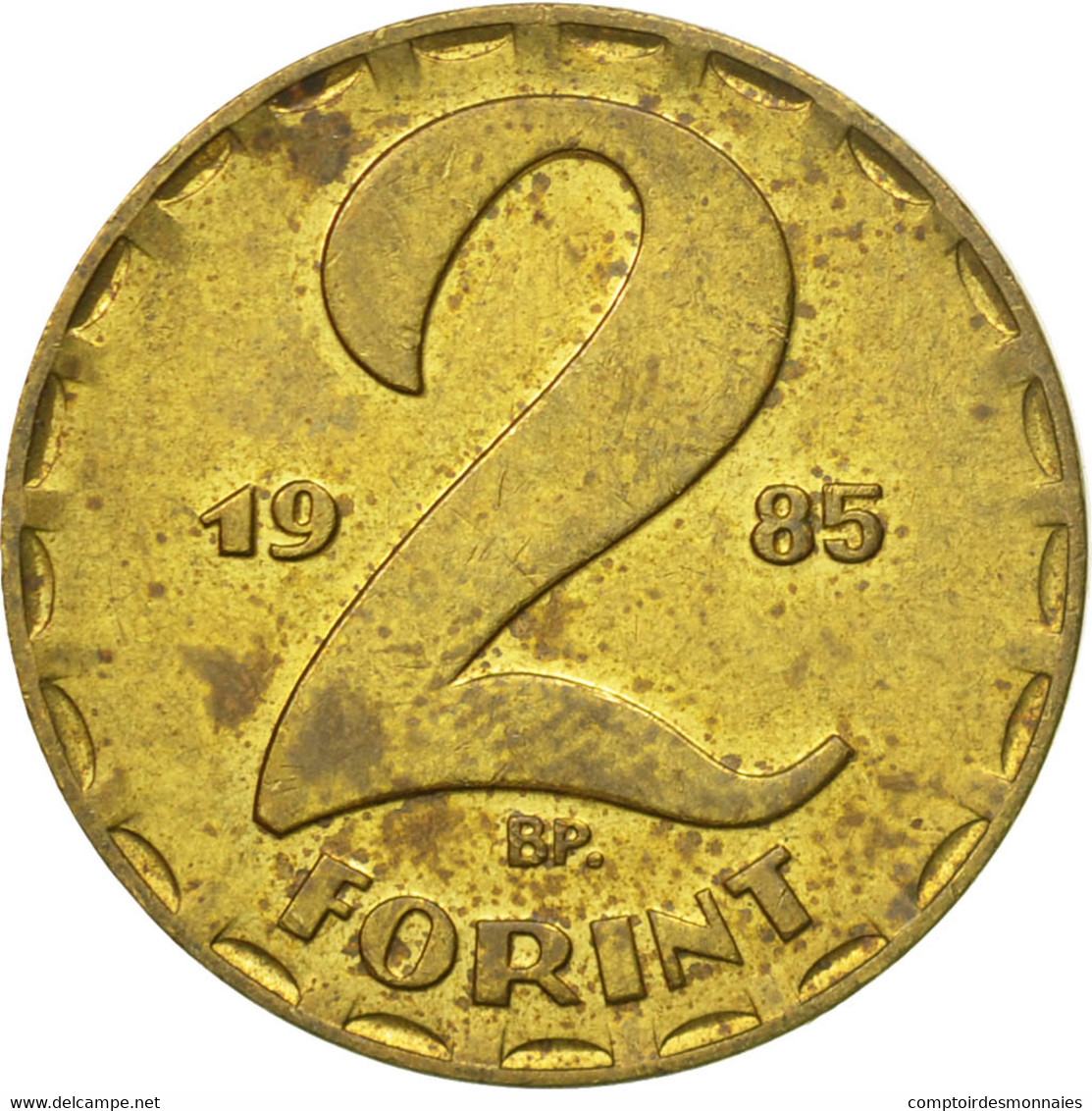 Monnaie, Hongrie, 2 Forint, 1985, Budapest, TB, Laiton, KM:591 - Hongrie