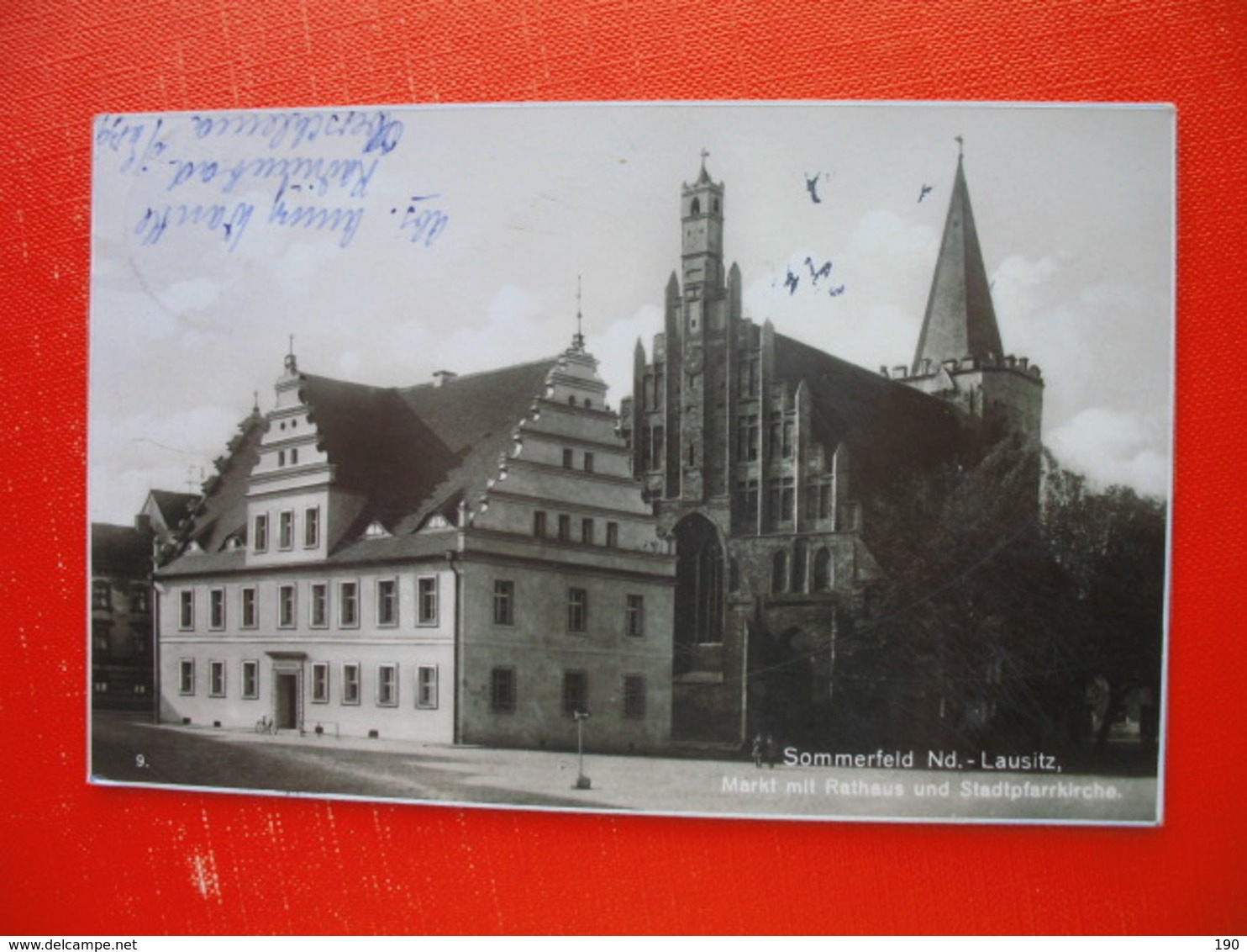 Sommerfeld.Markt Mit Rathaus Und Stadtpfarrkirche - Sommerfeld