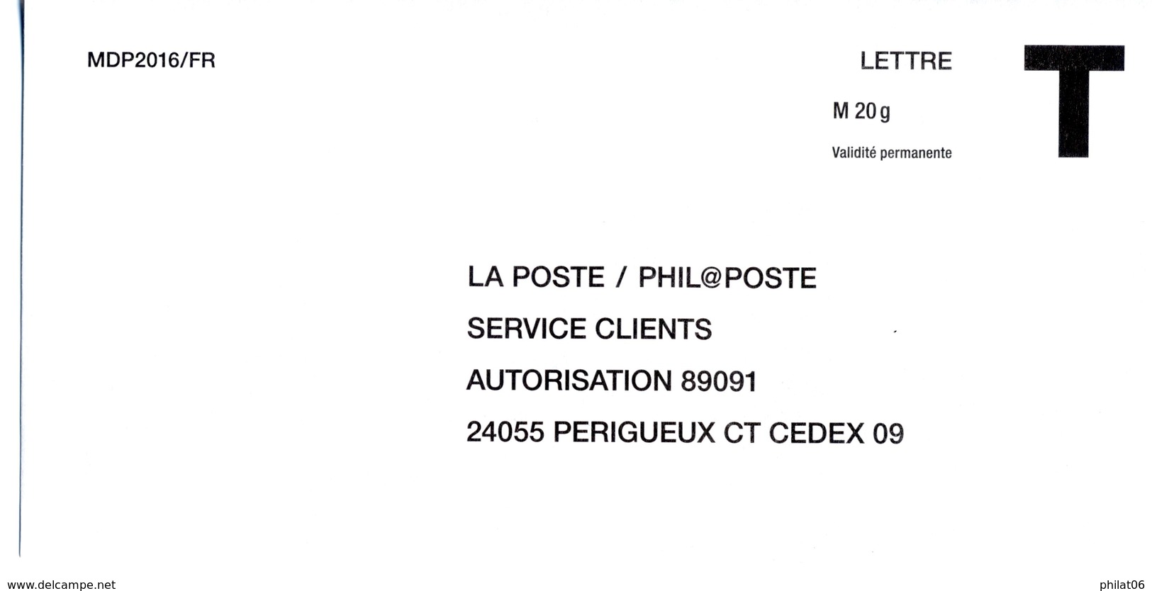 PAP Phila@poste (PAP123) - Cartes/Enveloppes Réponse T
