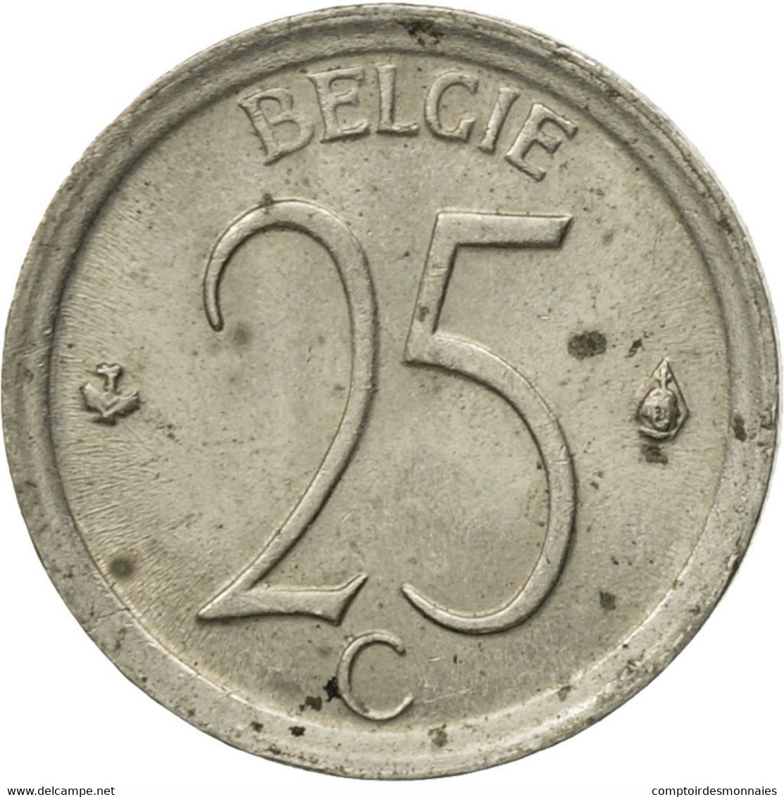 Monnaie, Belgique, 25 Centimes, 1971, Bruxelles, TB, Copper-nickel, KM:154.1 - 25 Centimes
