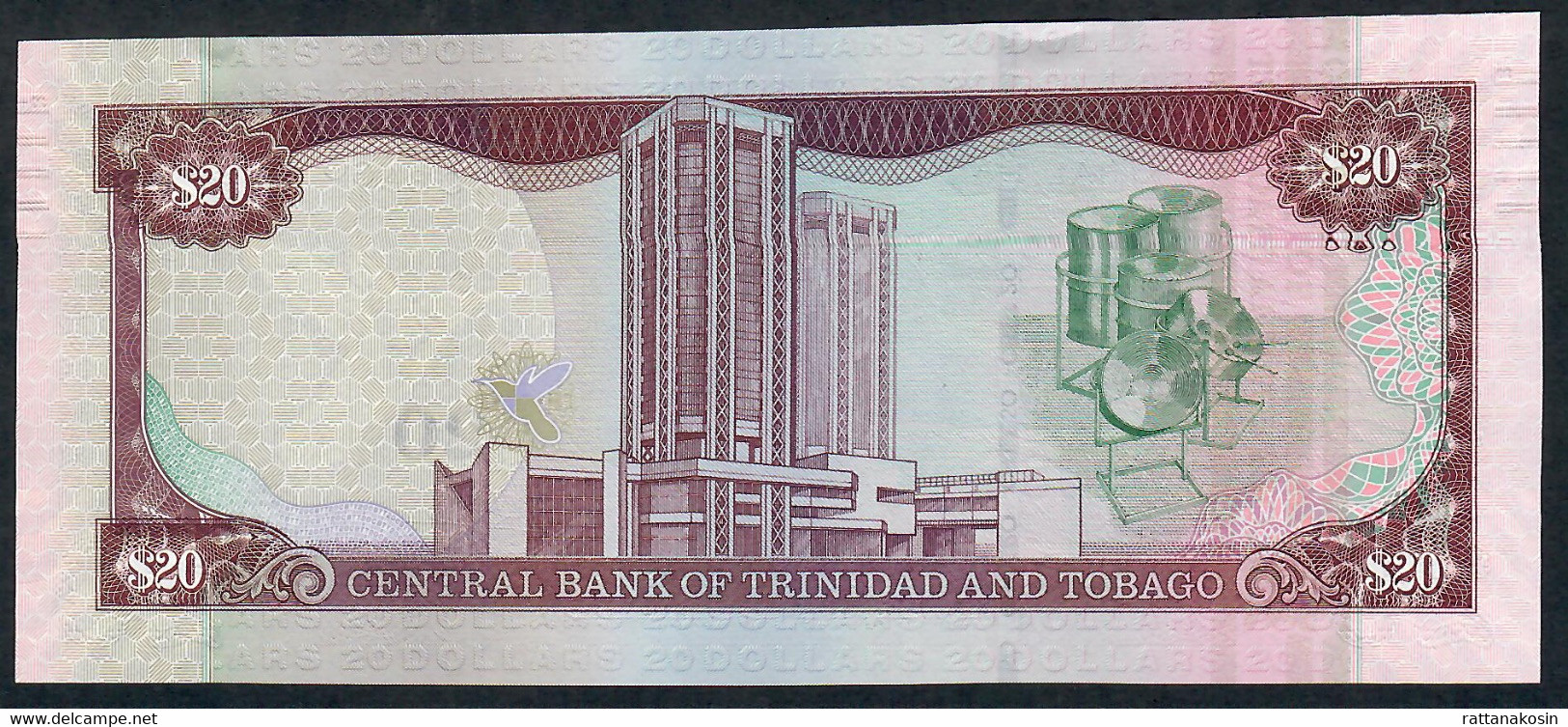 TRINIDAD AND TOBAGO P58b  20 DOLLARS 2006 # JT  Mark For Blind Issued 2017 UNC. - Trinité & Tobago