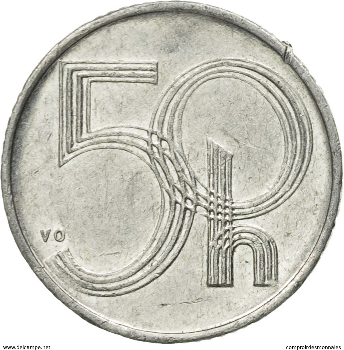 Monnaie, République Tchèque, 50 Haleru, 1993, TTB, Aluminium, KM:3.1 - Tchéquie