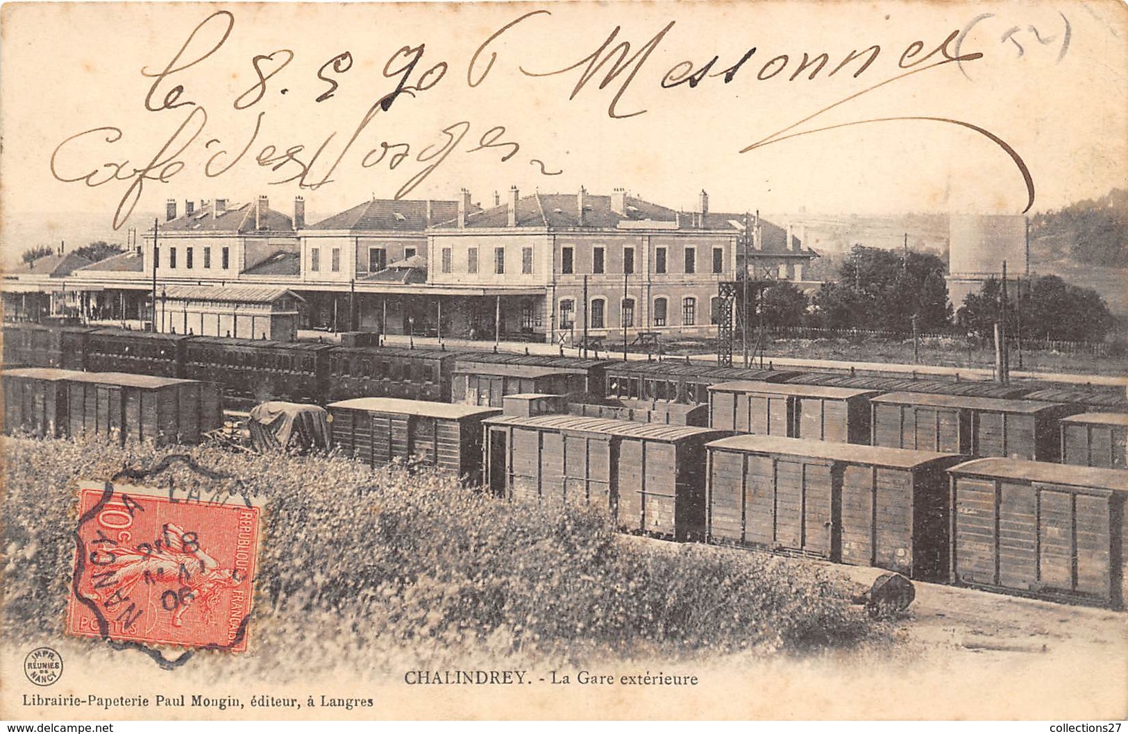 52-CHALINDREY- LA GARE EXTERIEURE - Chalindrey