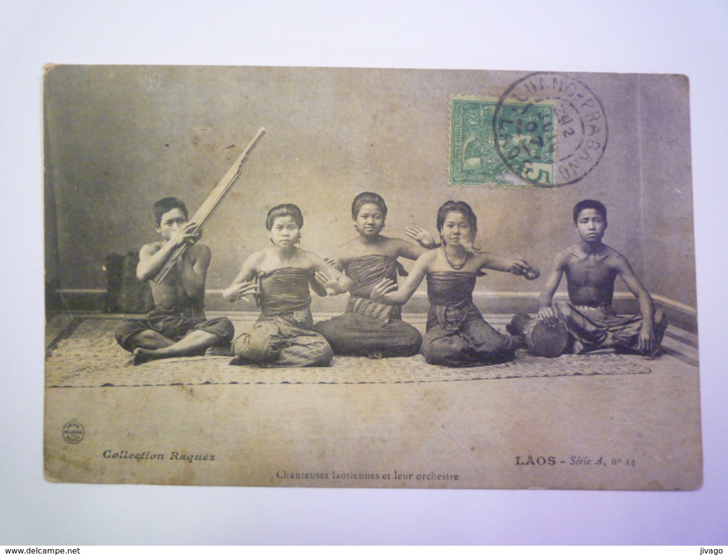 LAOS  :  CHANTEUSES  LAOTIENNES  Et Leur ORCHESTRE   1907    - Laos