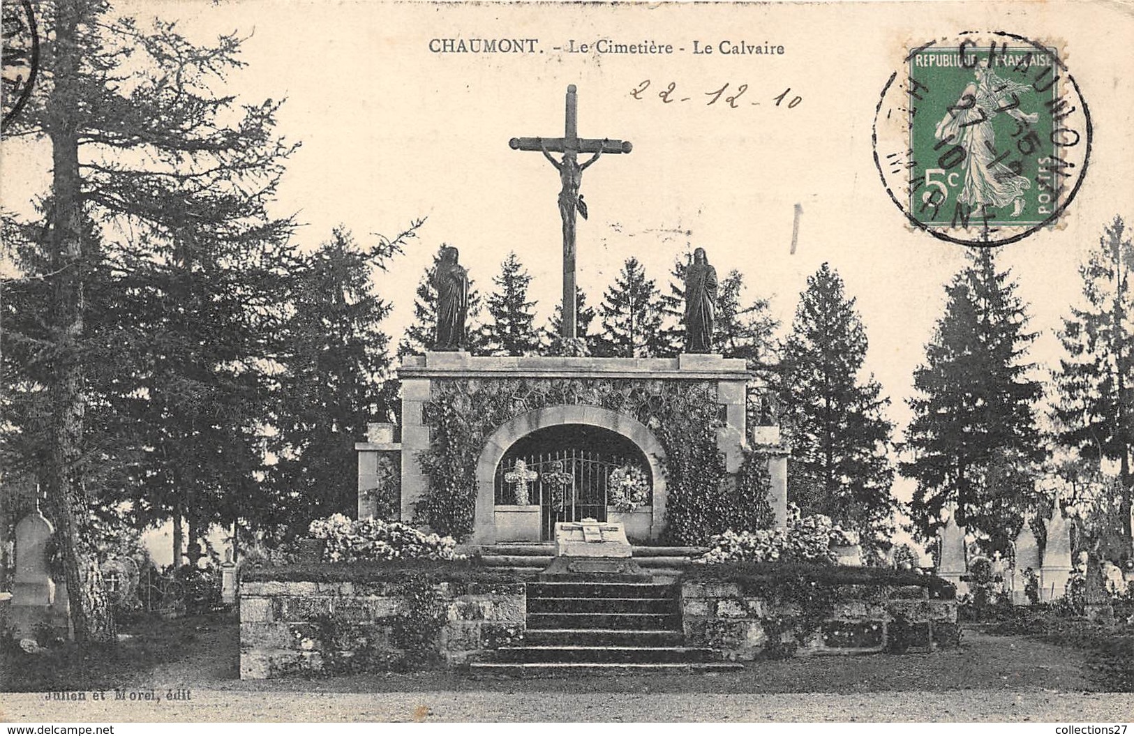 52-CHAUMONT- LE CIMETIERE- LE CALVAIRE - Chaumont