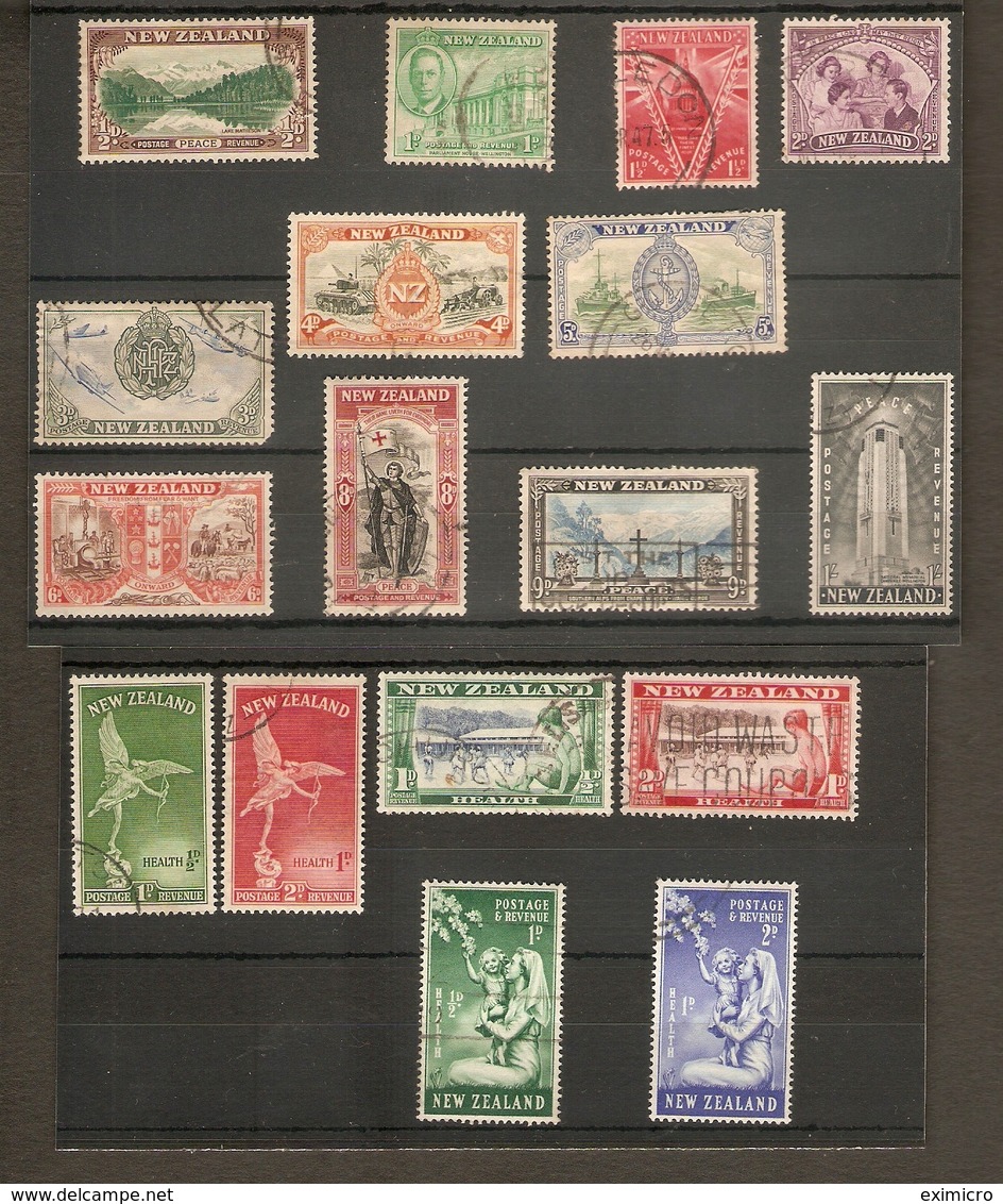 NEW ZEALAND GEORGE VI 1937 - 1953 FINE USED COLLECTION - HIGH CATALOGUE VALUE!!! - Collections, Lots & Series