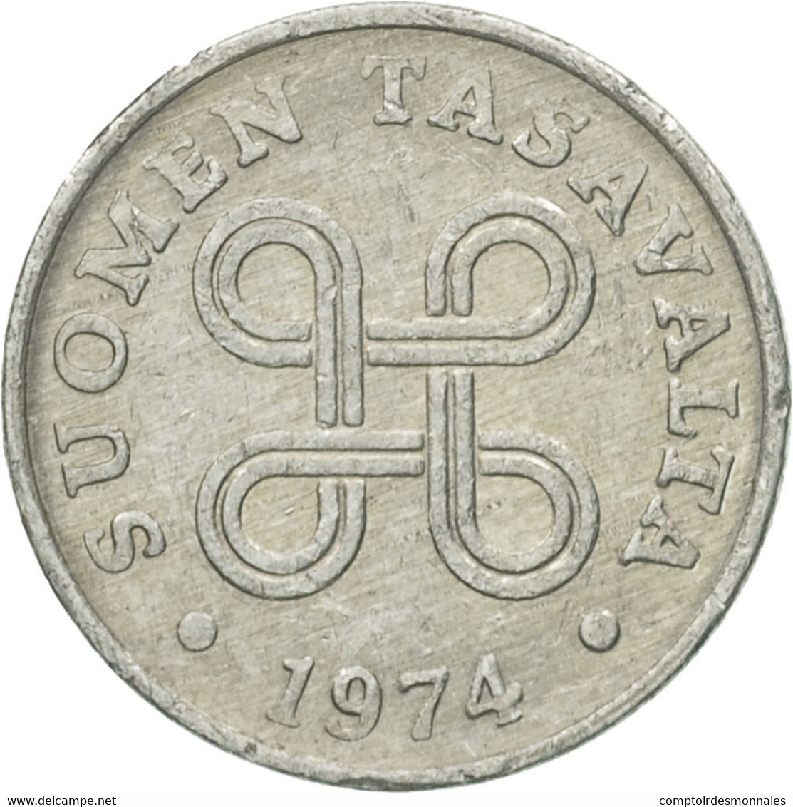 Monnaie, Finlande, Penni, 1974, TTB, Aluminium, KM:44a - Finlande