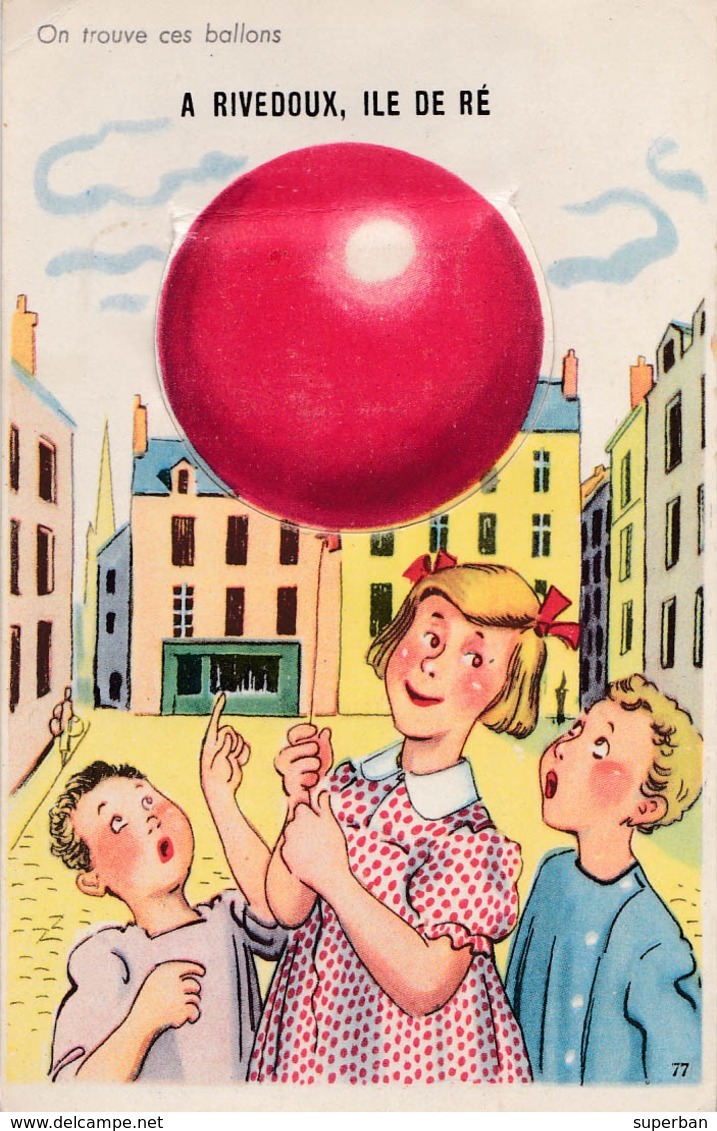 RIVEDOUX - CARTE à SYSTÈME : DÉPLIANT SOUS LE BALLON ROUGE - 10 VUES De RIVEDOUX / ILE DE RÉ ~ 1948 - '50 (ab840) - Ile De Ré