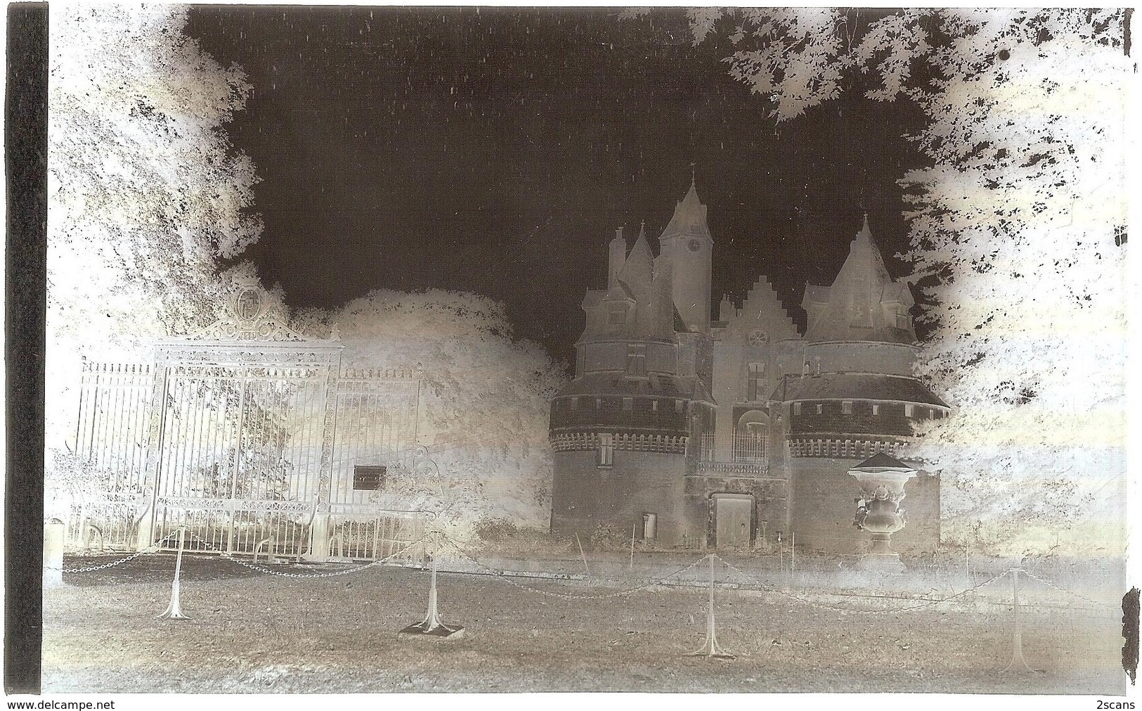 Dépt 80 - RAMBURES - PLAQUE De VERRE (négatif Photo Noir & Blanc, Cliché R. Lelong) - Le CHÂTEAU-FORT - Autres & Non Classés