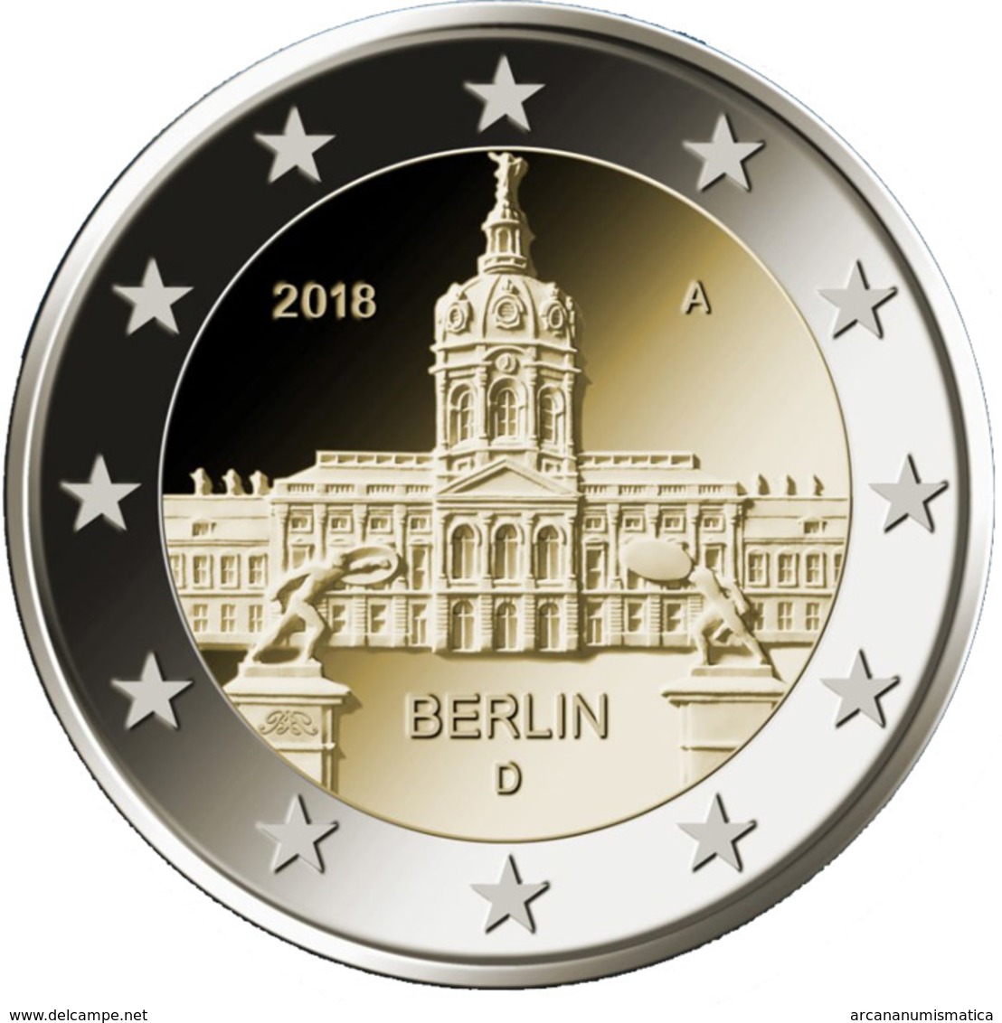 Alemania 2€ 2.018 "Berlín – Palacio De Charlottenburg" 5 CECAS  A J F G D   SC/UNC  T-DL-12.237 - Duitsland