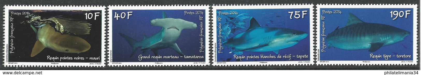 Polynésie Française 2014 - Journée Mondiale De L'Océan (série + Bloc) - Unused Stamps