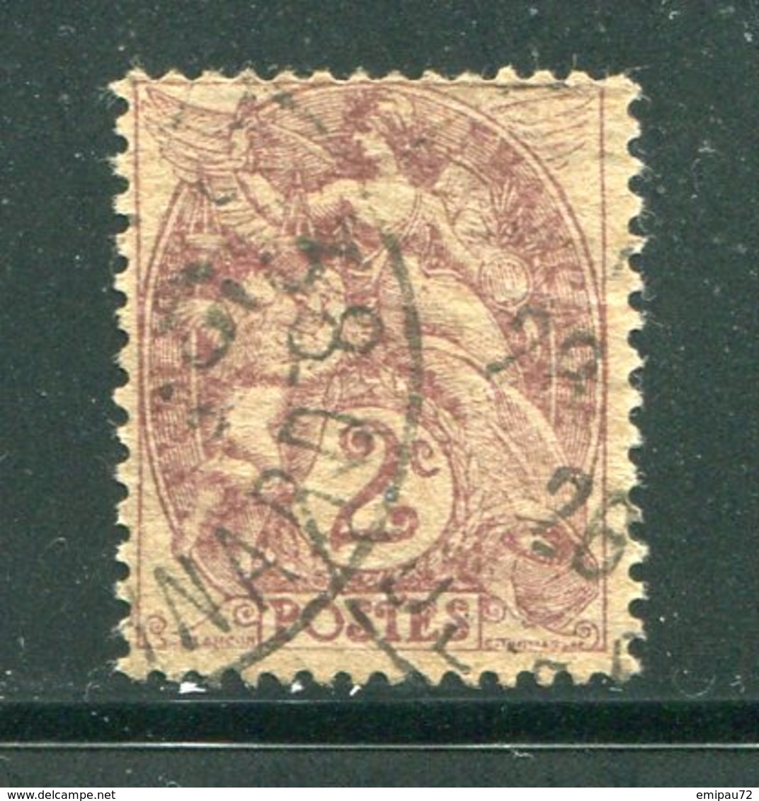 FRANCE- Y&T N°108- Oblitéré - 1900-29 Blanc