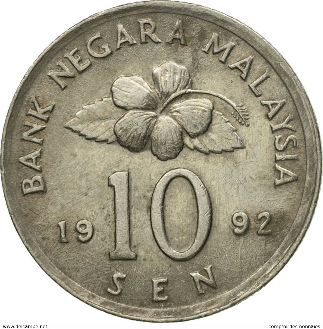 Monnaie, Malaysie, 10 Sen, 1992, TTB+, Copper-nickel, KM:51 - Malaysie