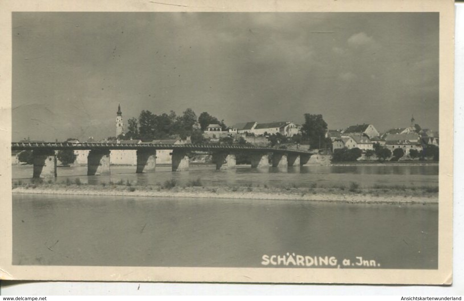 005065  Schärding Am Inn - Ansicht Mit Brücke  1949 - Schärding