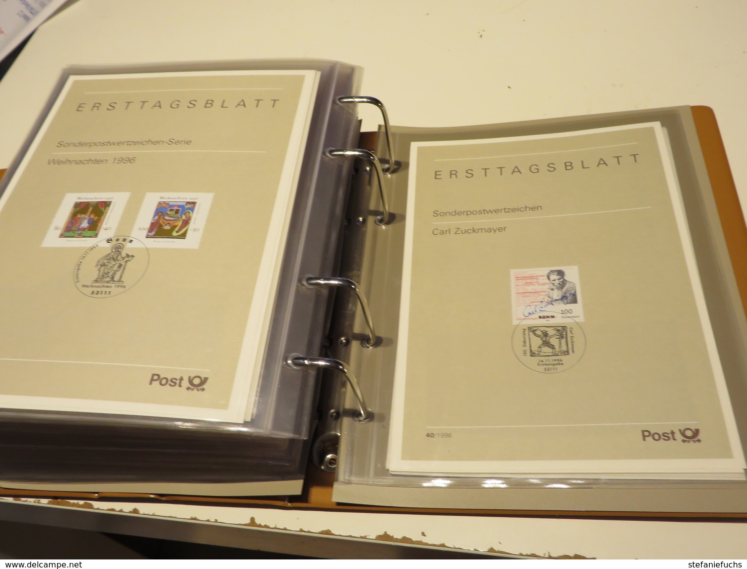 DEUTSCHLAND  /  BUND  Posten  E T B  von  1974 bis 1988  und  1993 bis 1999  in  4  RINGBINDER