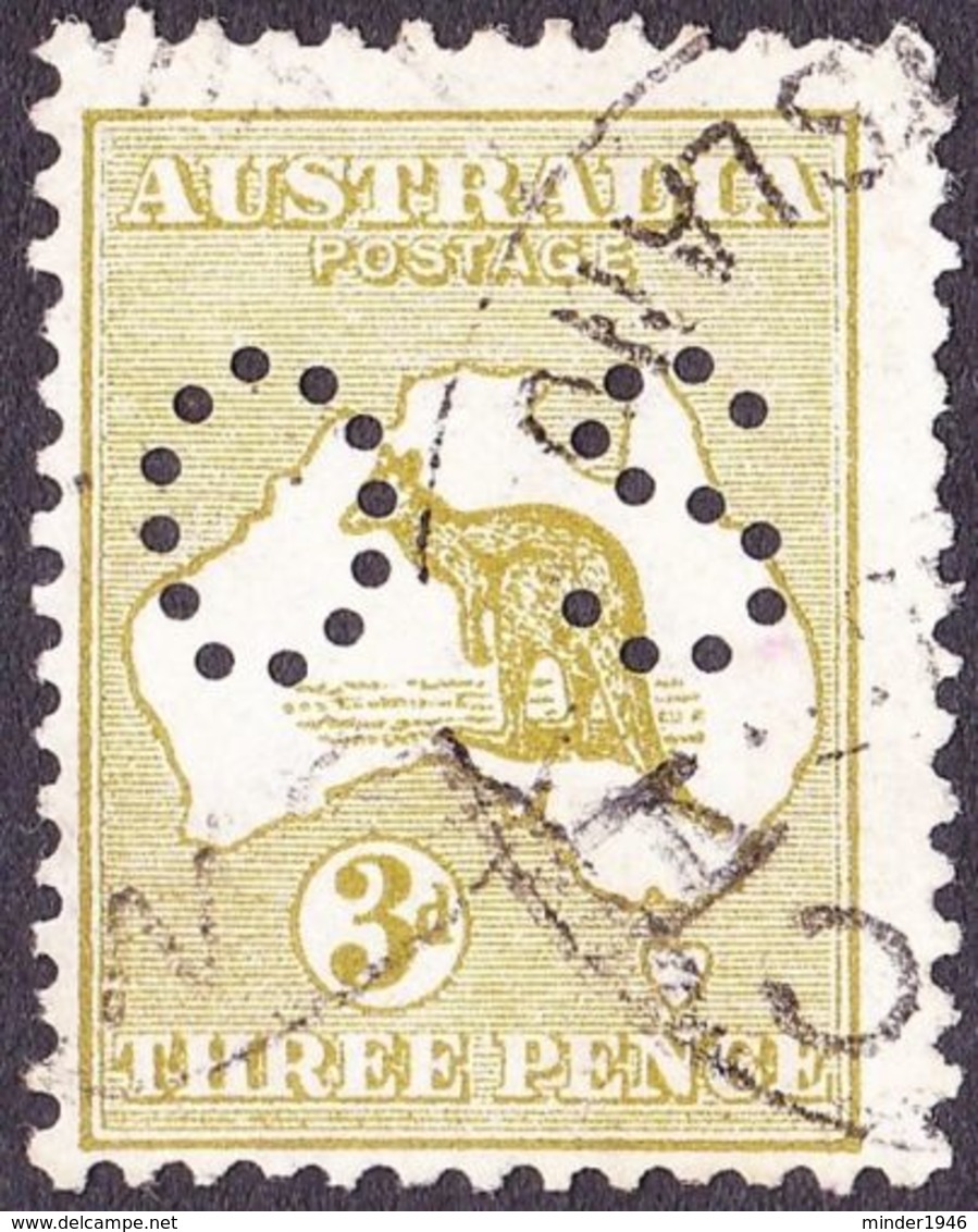 AUSTRALIA 1914 3d Olive Die I SGO20 FU - Service