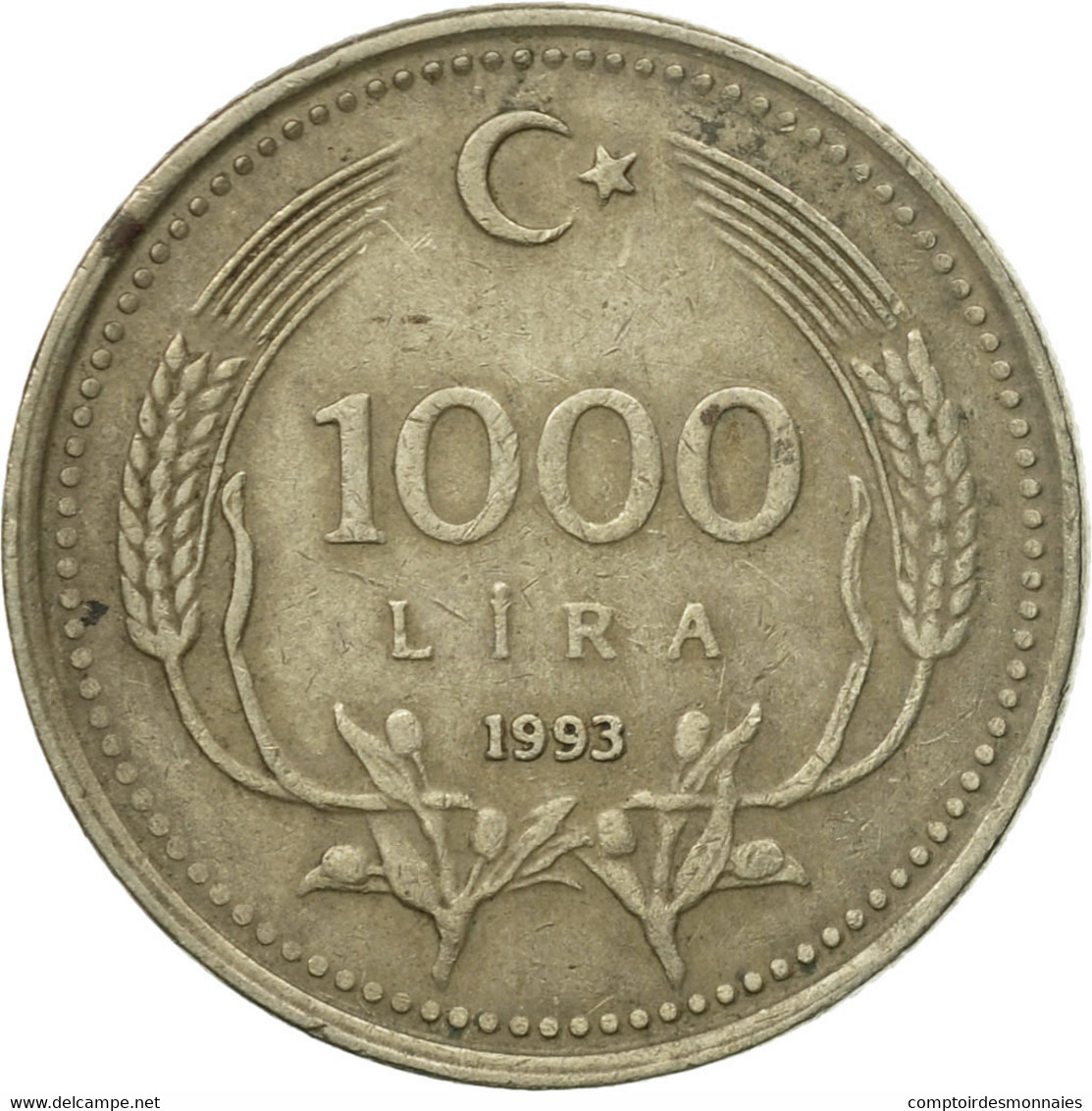 Monnaie, Turquie, 1000 Lira, 1993, TB+, Nickel-brass, KM:997 - Turquie