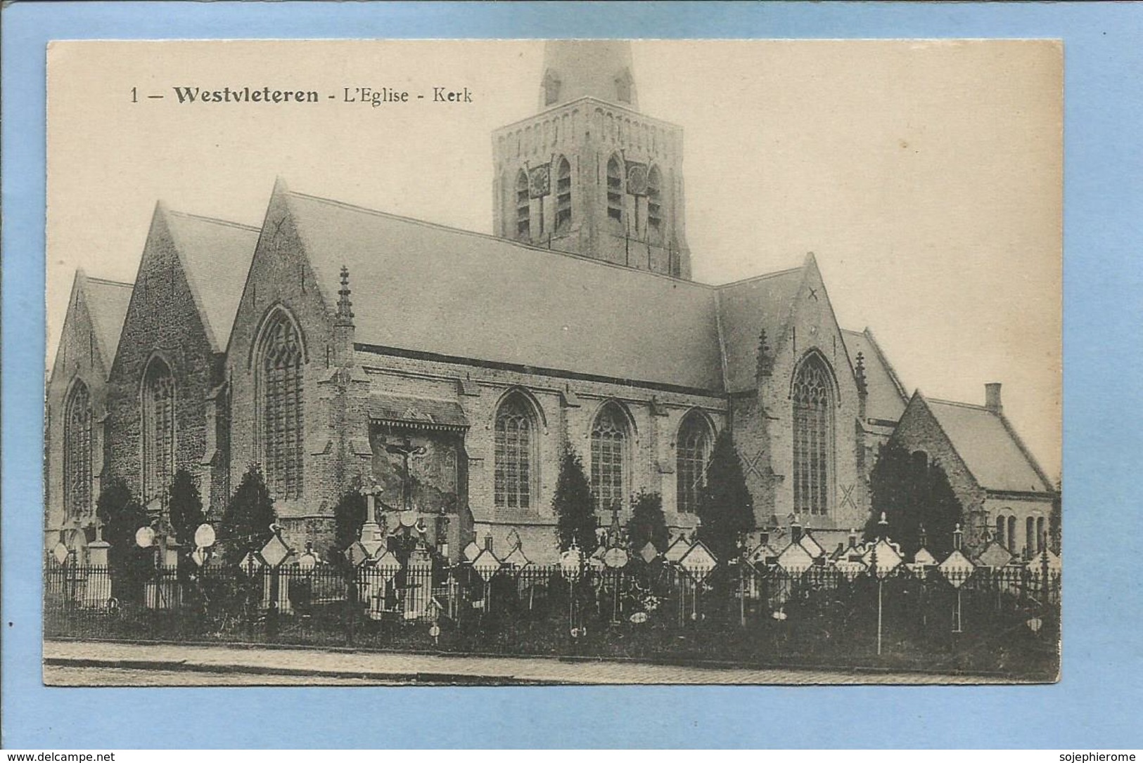 Westvleteren (Vleteren - Flandre Occidentale) L'église Kerk 2 Scans - Vleteren