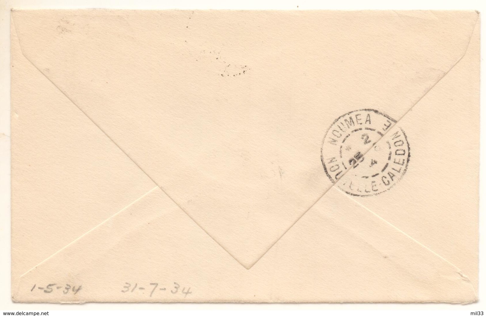 Lettre De Hienghène Pour Le Canada De 1934 Avec 4 T  Dont 1F Voilier Cote Mini 125 €; - Storia Postale