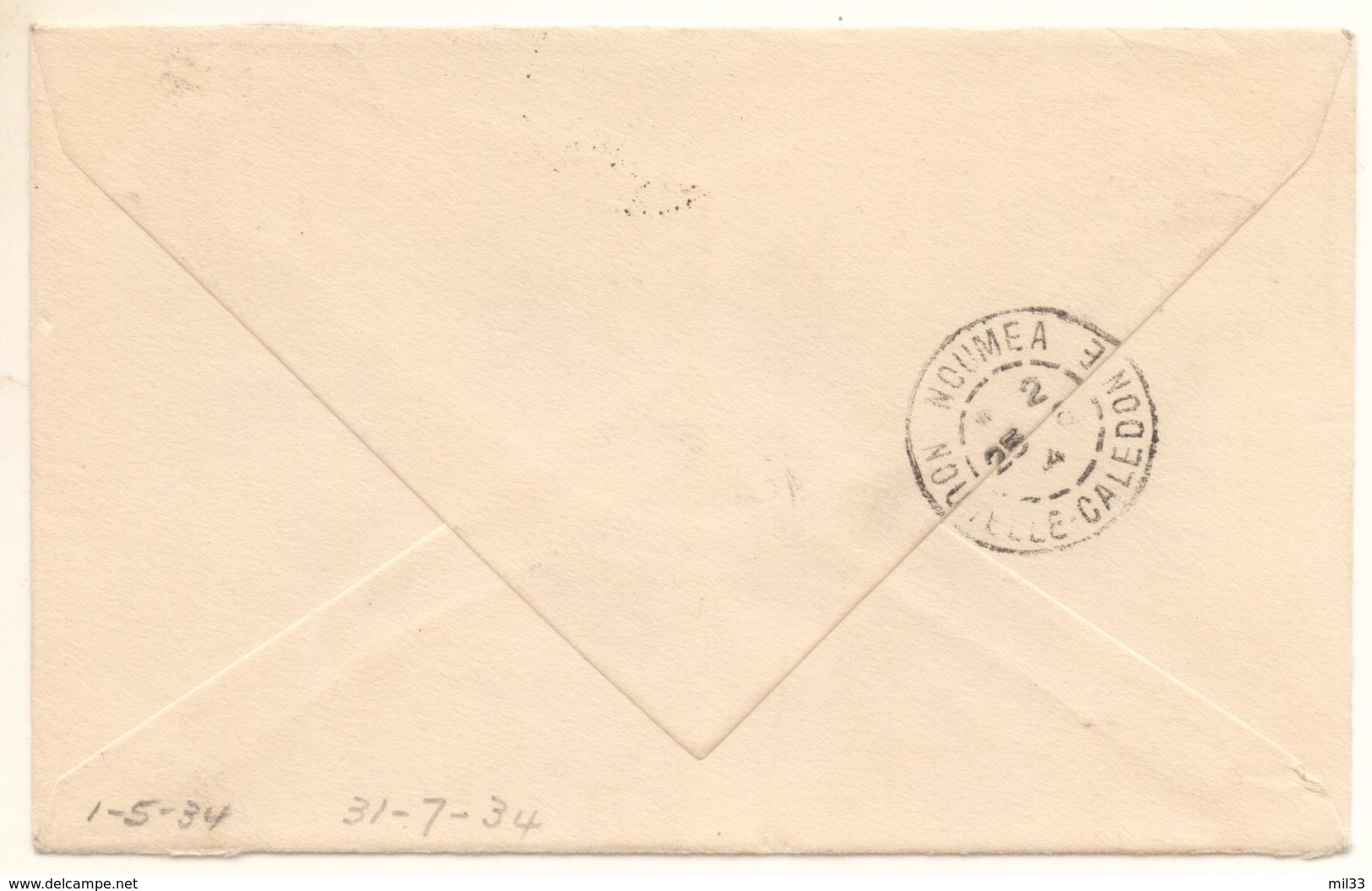 Lettre De Hienghène Pour Le Canada De 1934 Avec 4 T  Dont 1F Voilier Cote Mini 125 €; - Briefe U. Dokumente