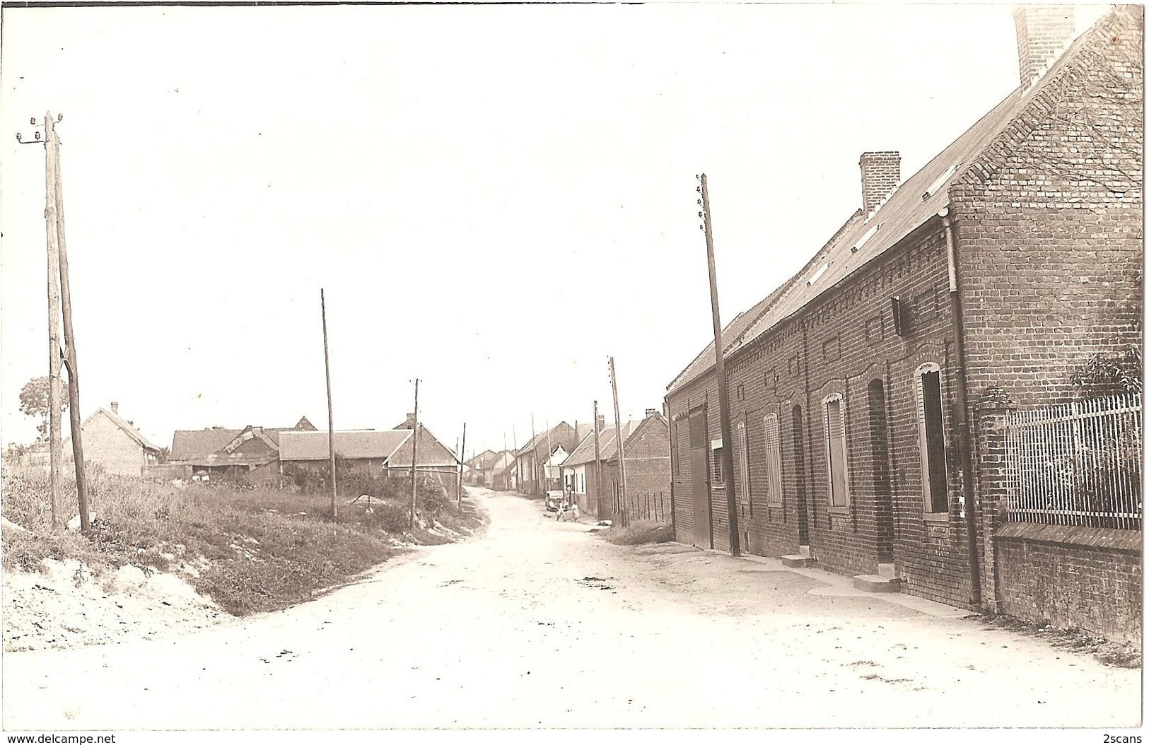 Dépt 80 - SAILLY-LE-SEC - ÉPREUVE De CARTE POSTALE (photo R. LELONG) + PLAQUE De VERRE D'origine - Édit. Desanlis Tabac - Autres & Non Classés